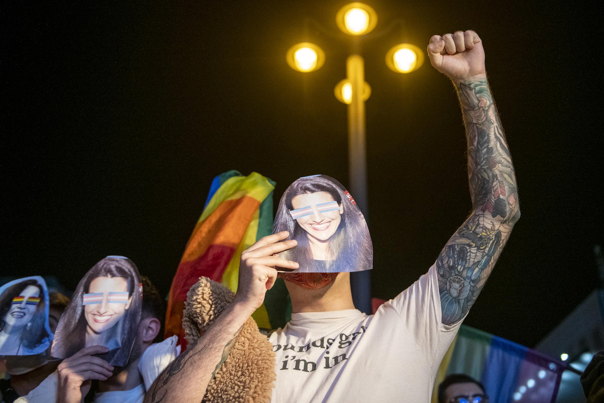 Manifestación contra derogación leyes LGTBI Madrid 2