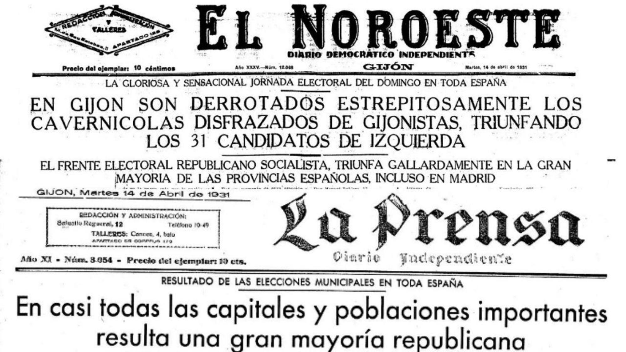 La victoria republicana y socialista de abril de 1931 en la prensa asturiana