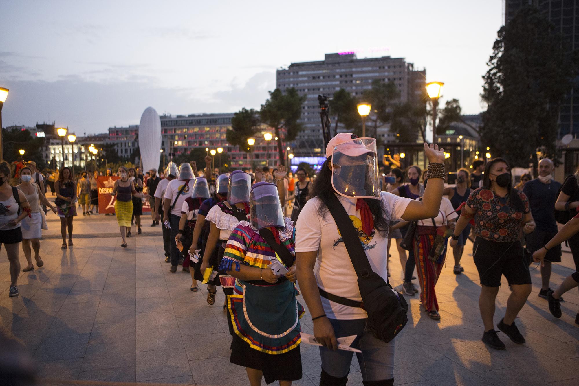 Zapatistas en Madrid, manifestación 13 de agosto 2021 - 10