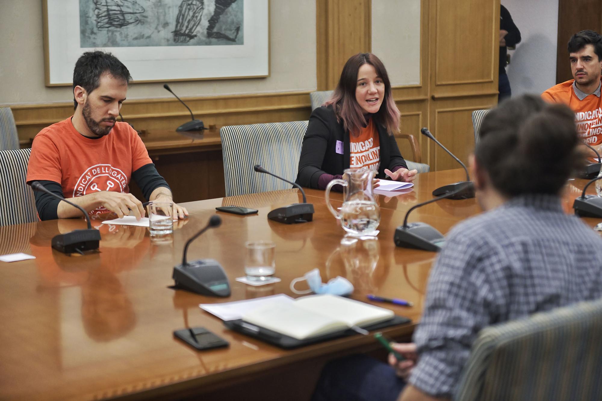 Reunion vicepresidente Iglesias y sindicato de llogaters 2