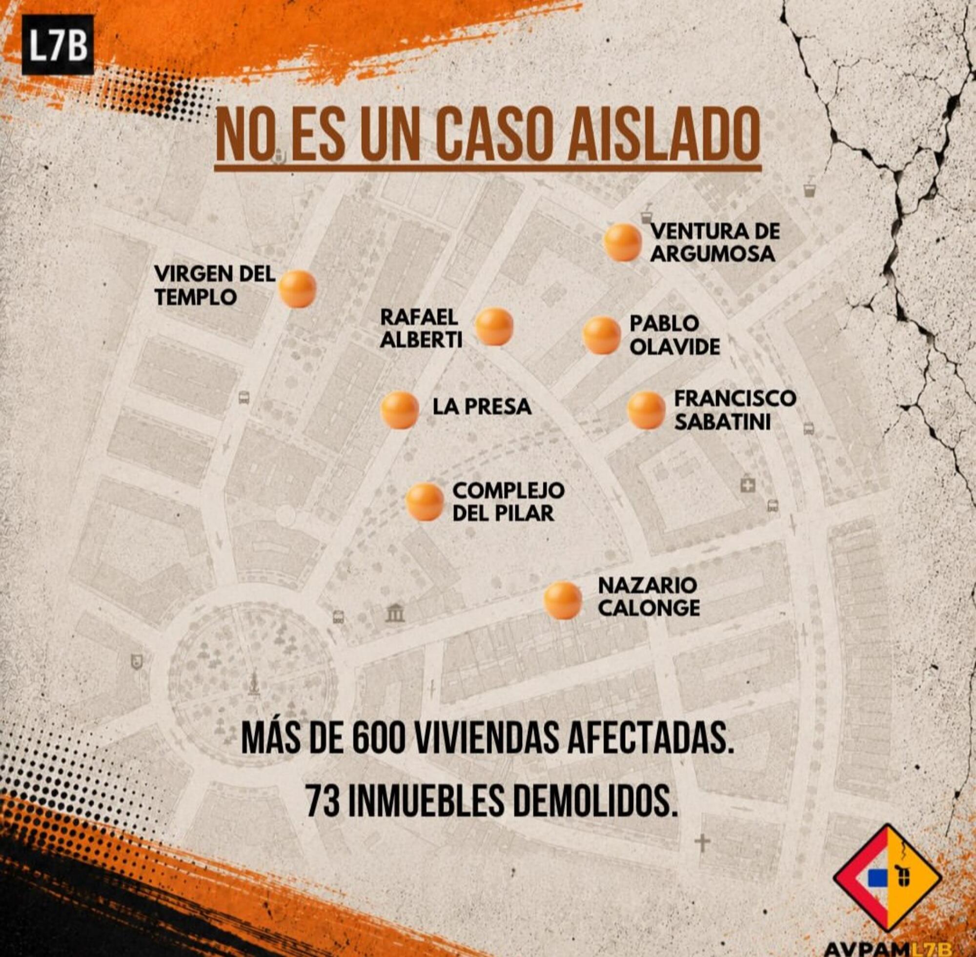 Cartel afectados San Fernando de Henares