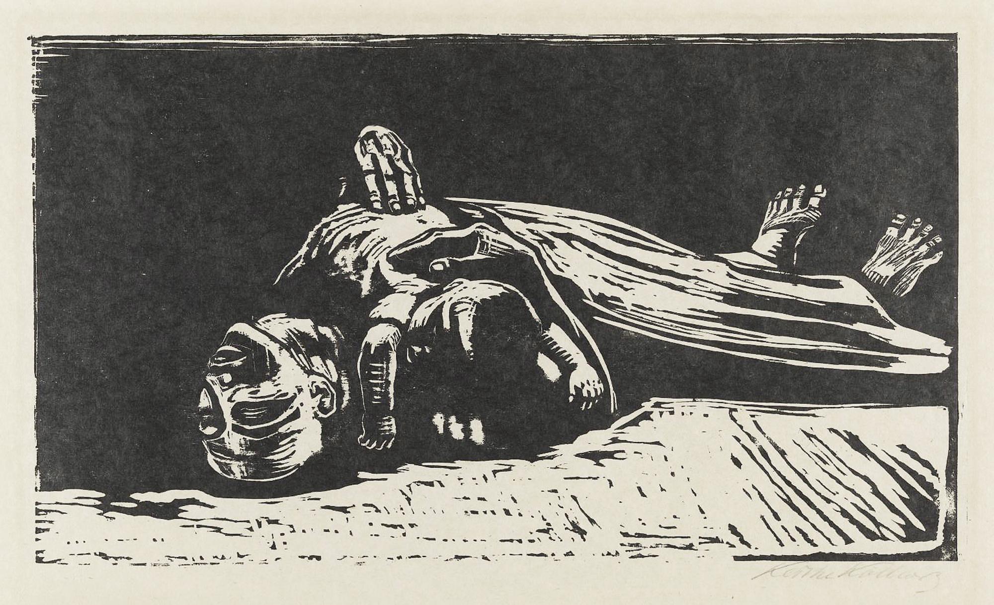 ‘La viuda (II)’, xilografía de Käthe Kollwitz