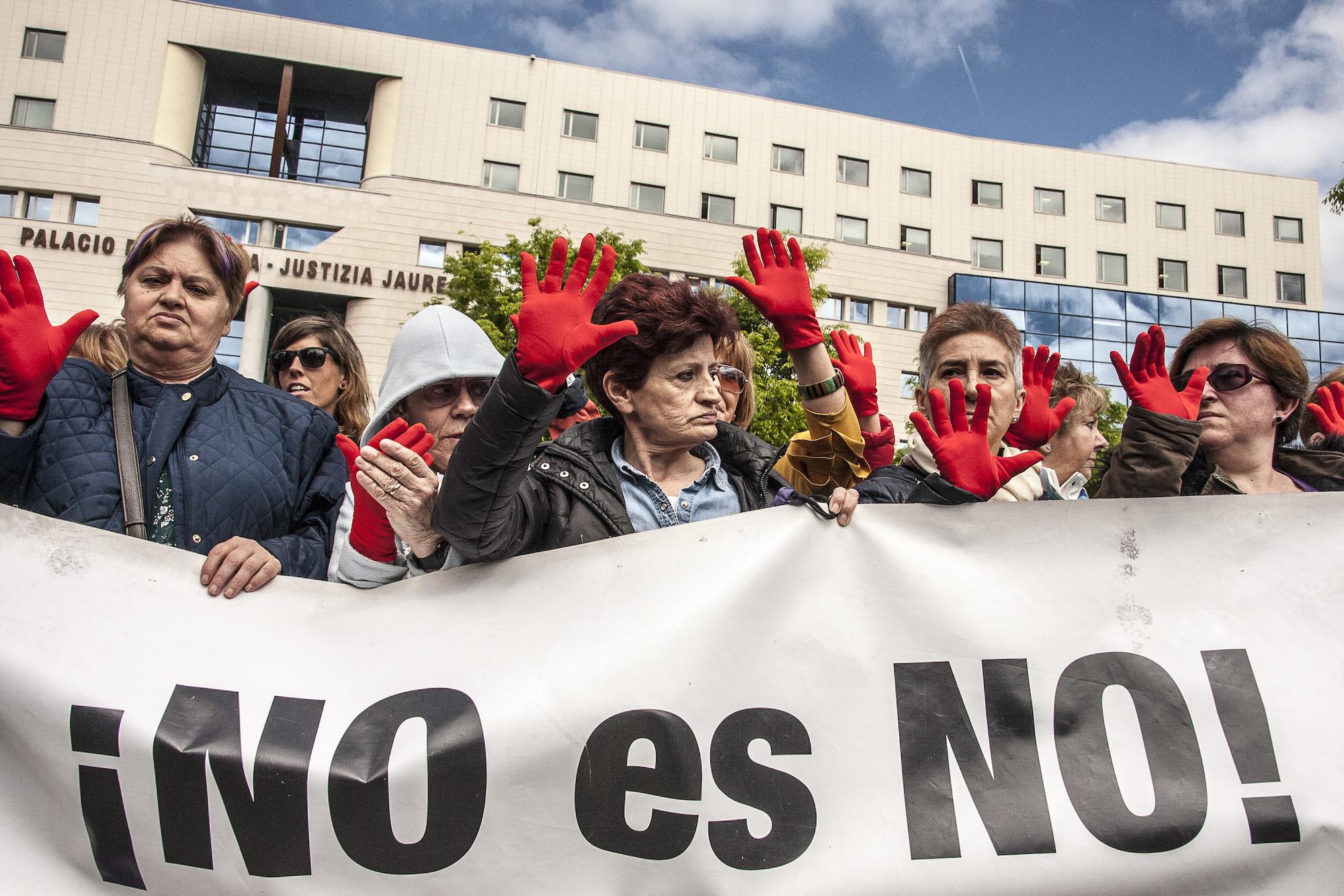 Concentración en Pamplona por el juicio a La Manada