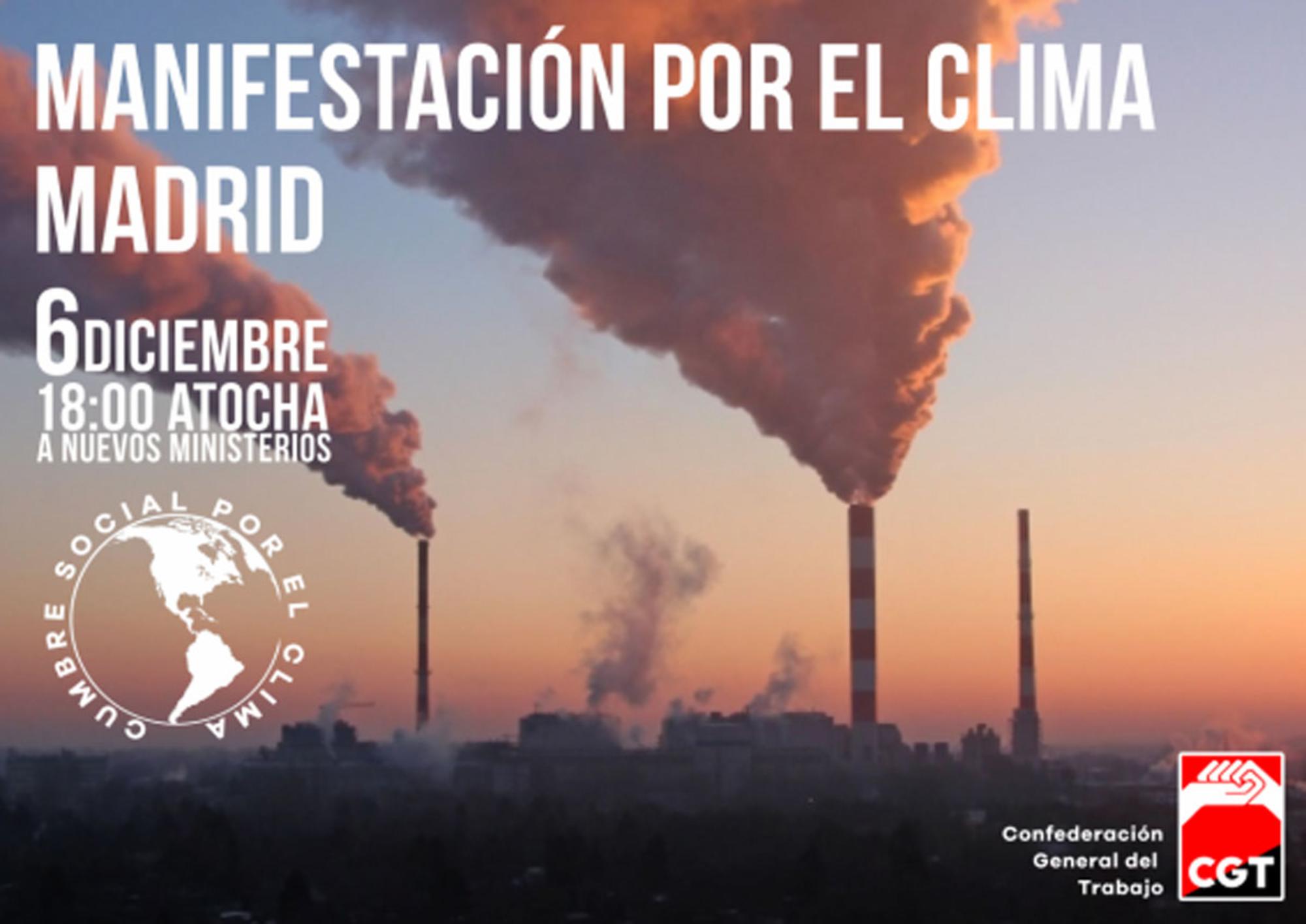 Manifestación clima 6 diciembre