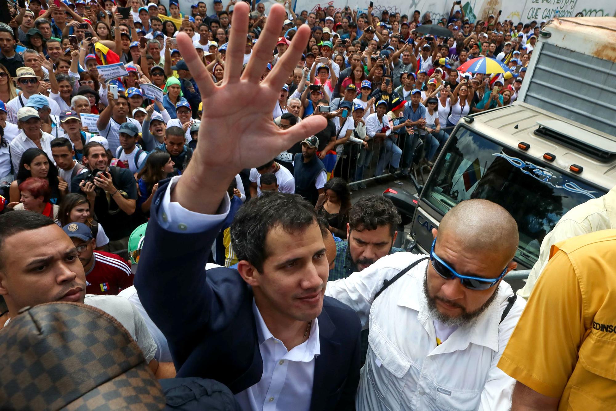 Juan Guaidó 23 de enero Caracas