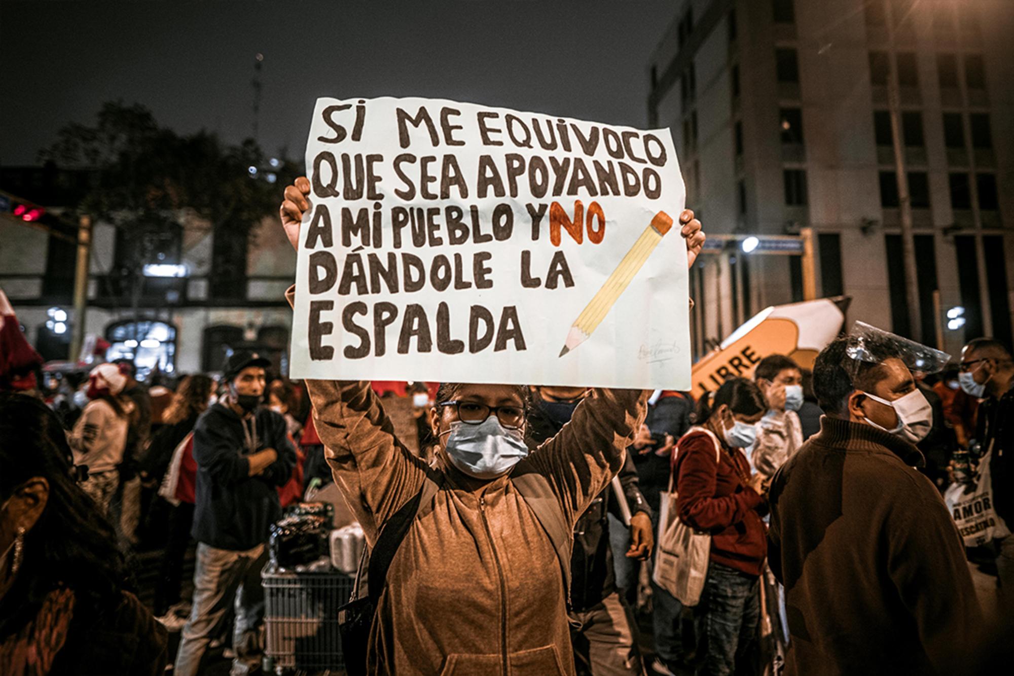 Movilizaciones tras las elecciones del 6 de junio en Perú. - 2