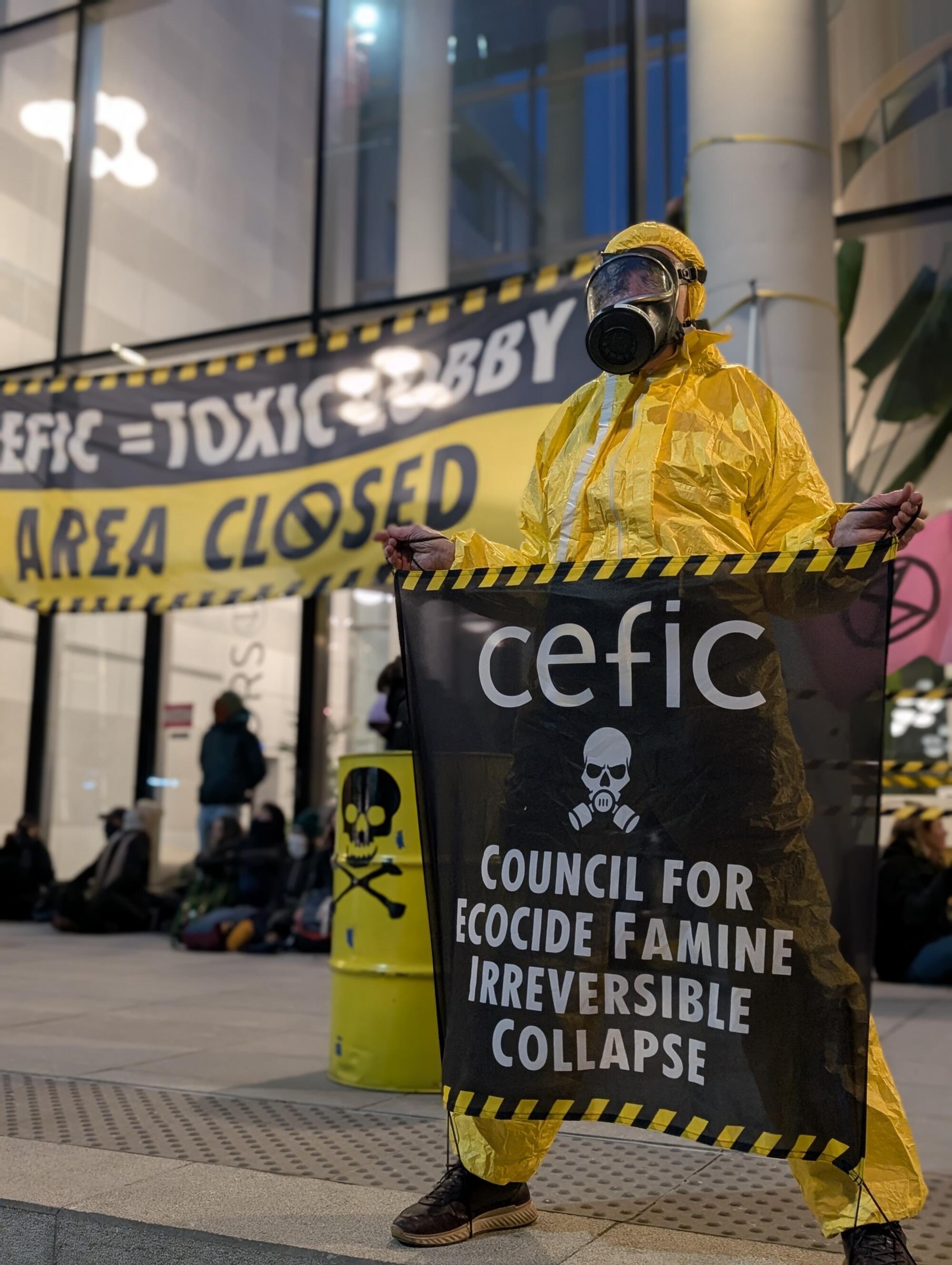 Acción directa contra el lobby CEFIC en Bruselas