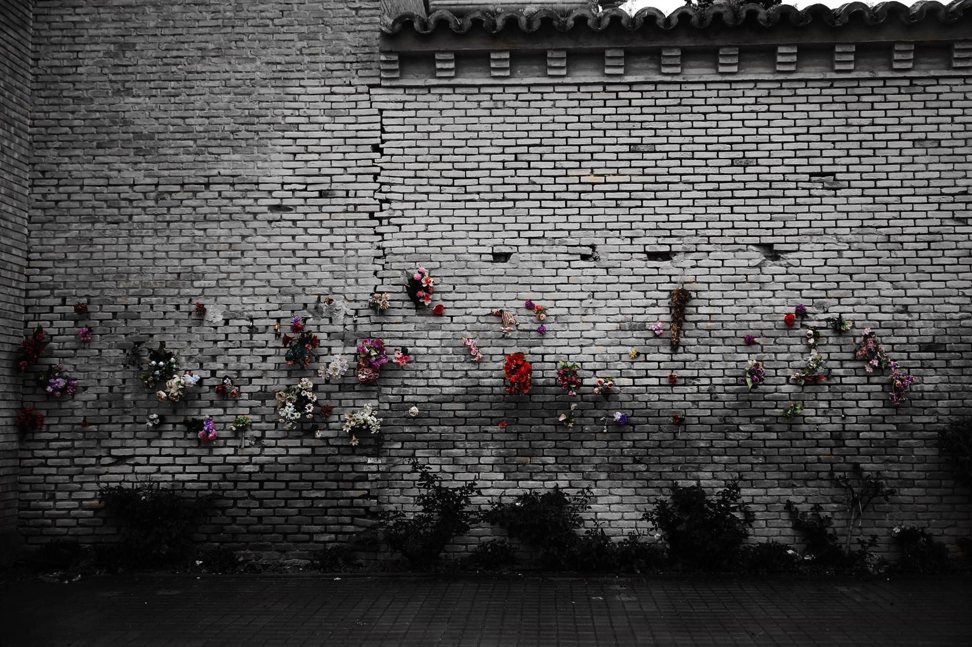 Muro de fusilamiento en represalia al bando republicano en el Cementerio de Torrero. Fuente: Zero Grados