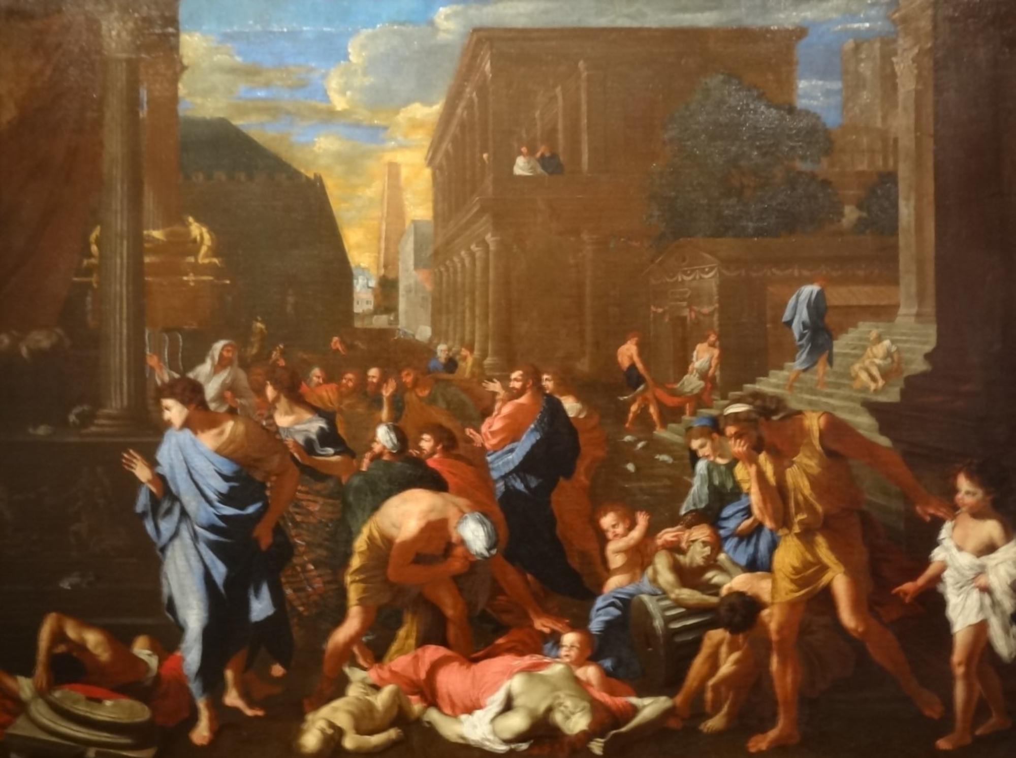 "Los filisteos atacados por la peste en Azoth" (Nicolas Poussin)