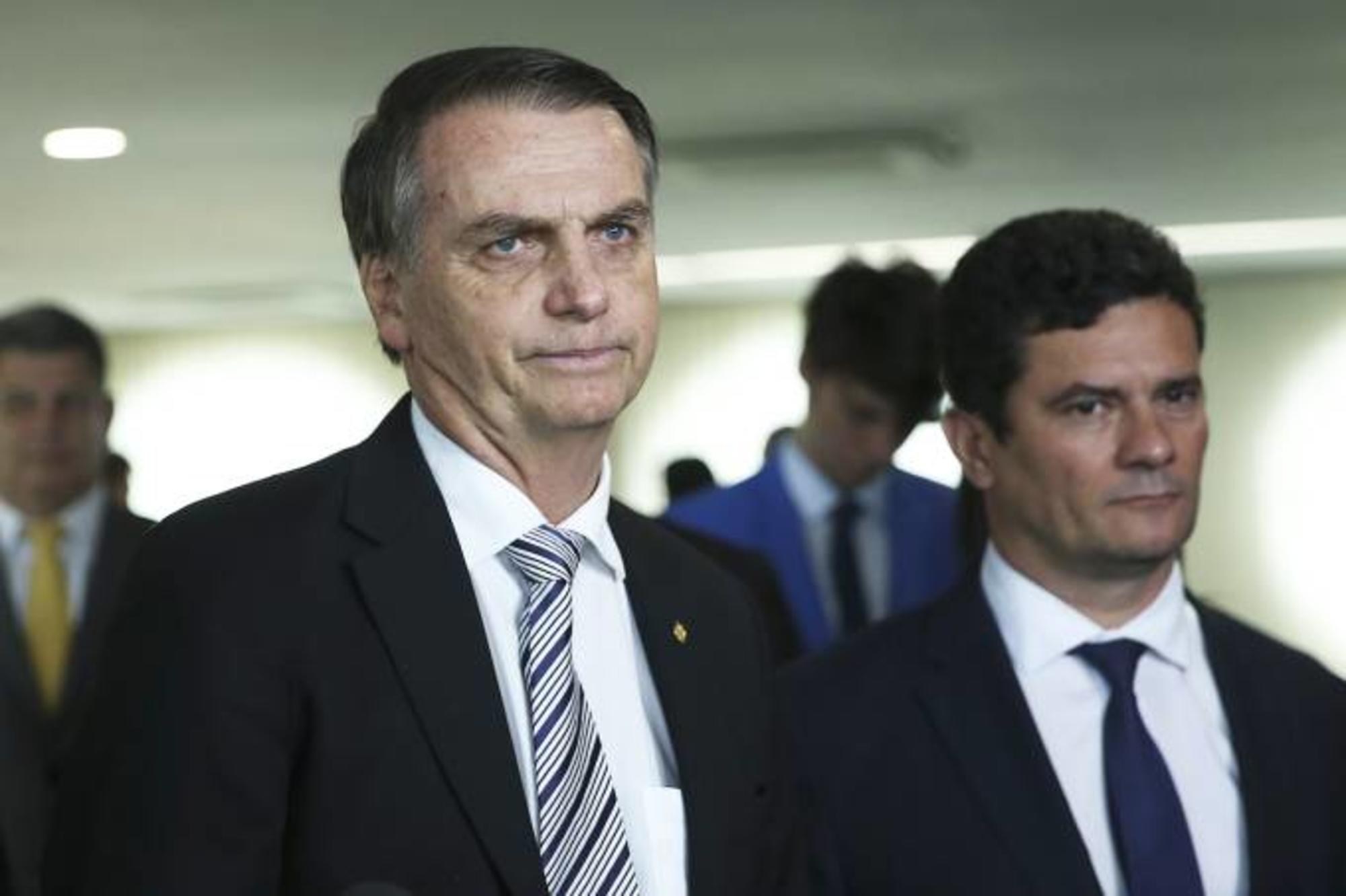 Jair Bolsonaro y el Ministro Sergio Moro