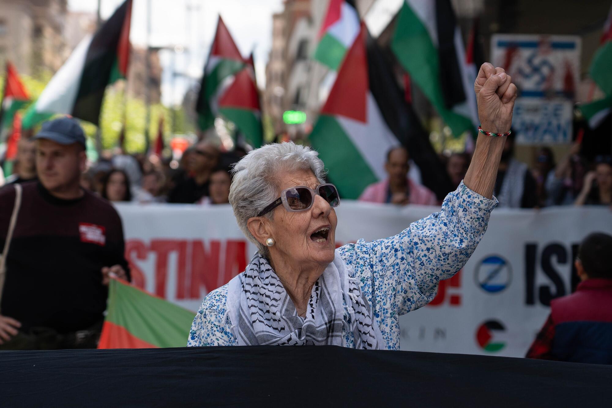 Manifestación por Palestina en Iruñea - 4