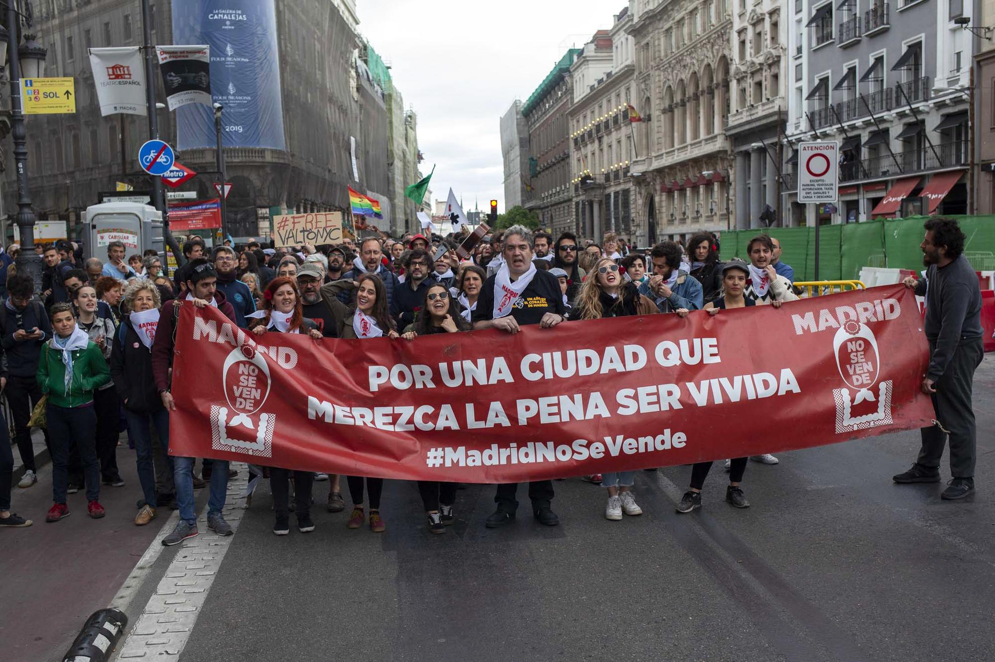 Manifestación Madrid no se vende