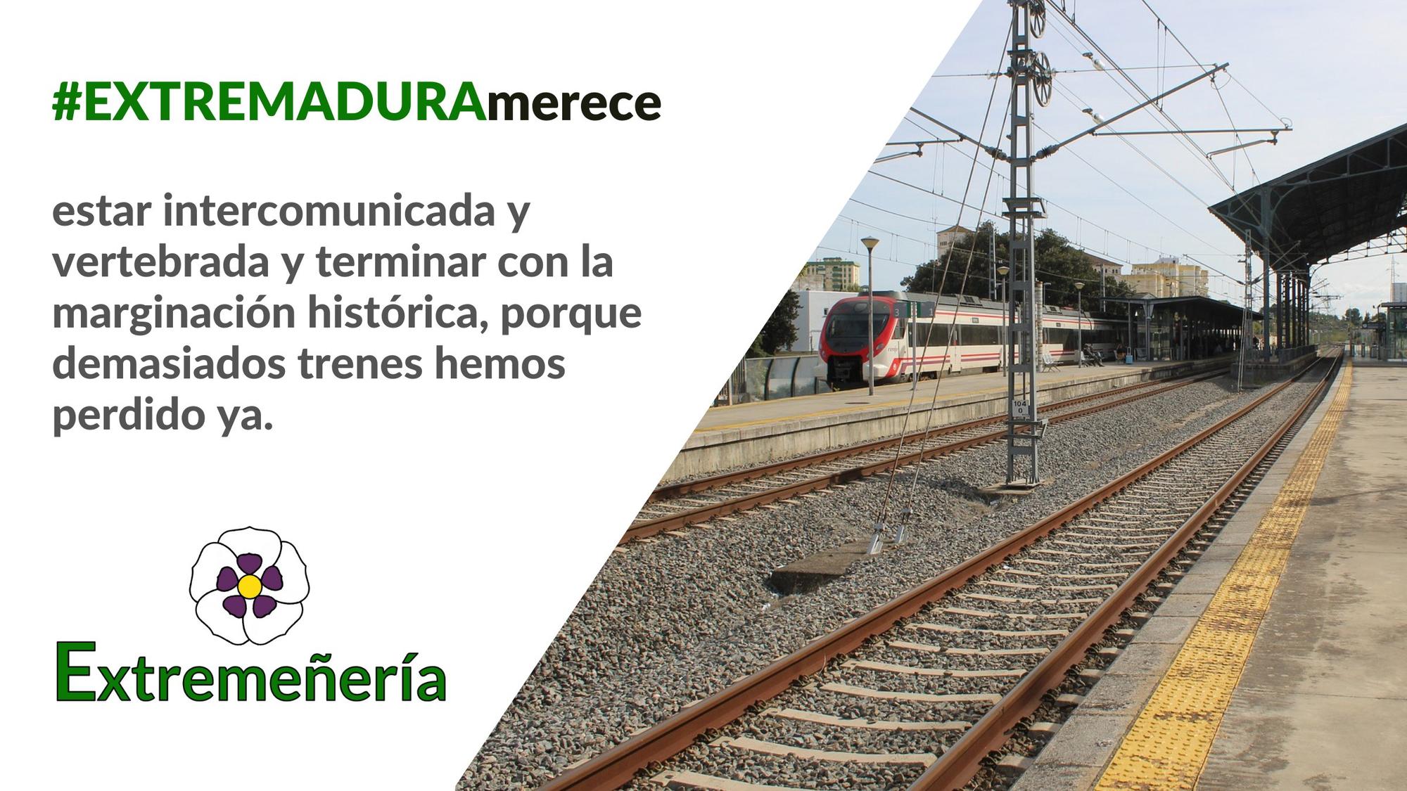 Extremeñería redes sociales tren