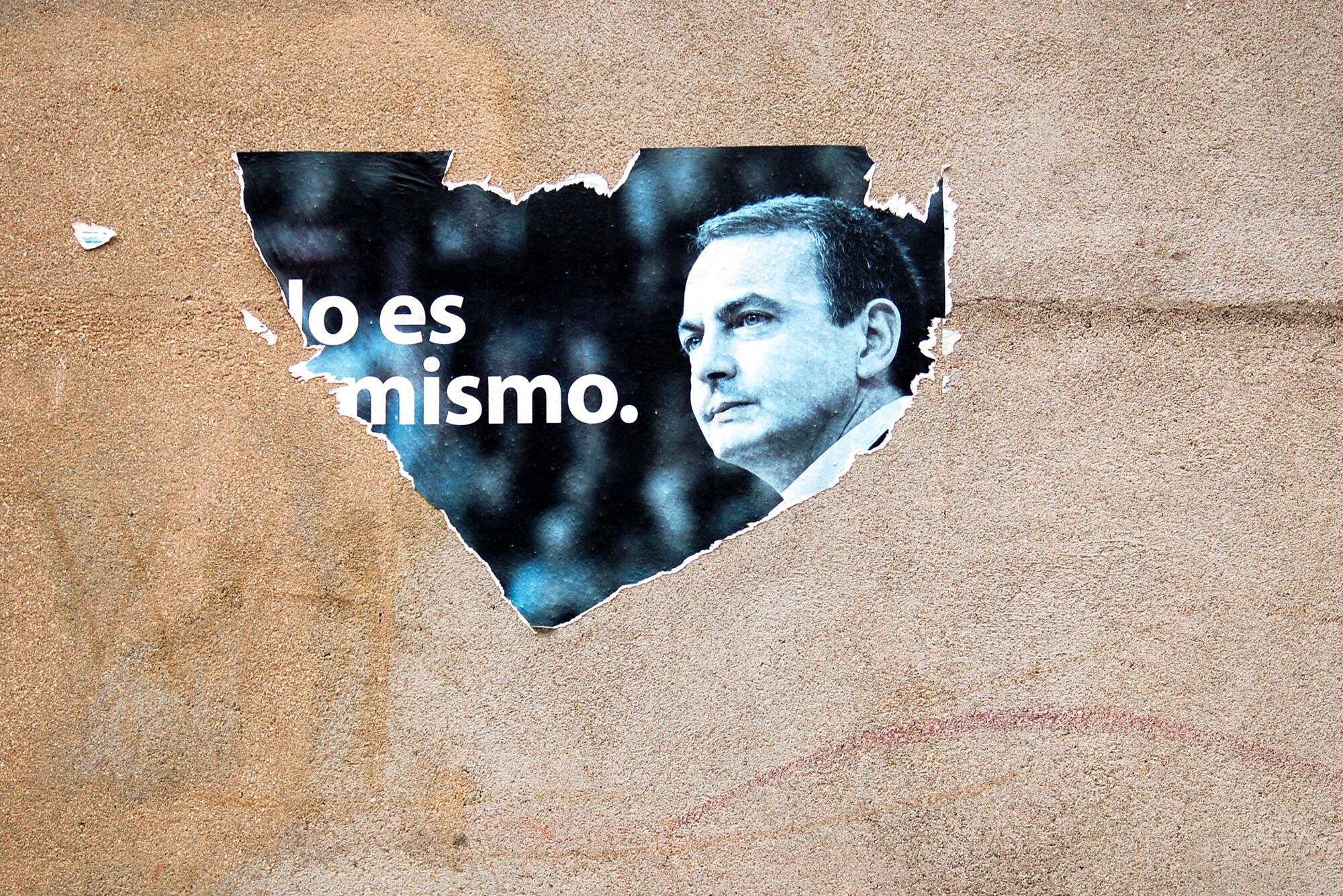 Cartel Zapatero 2008