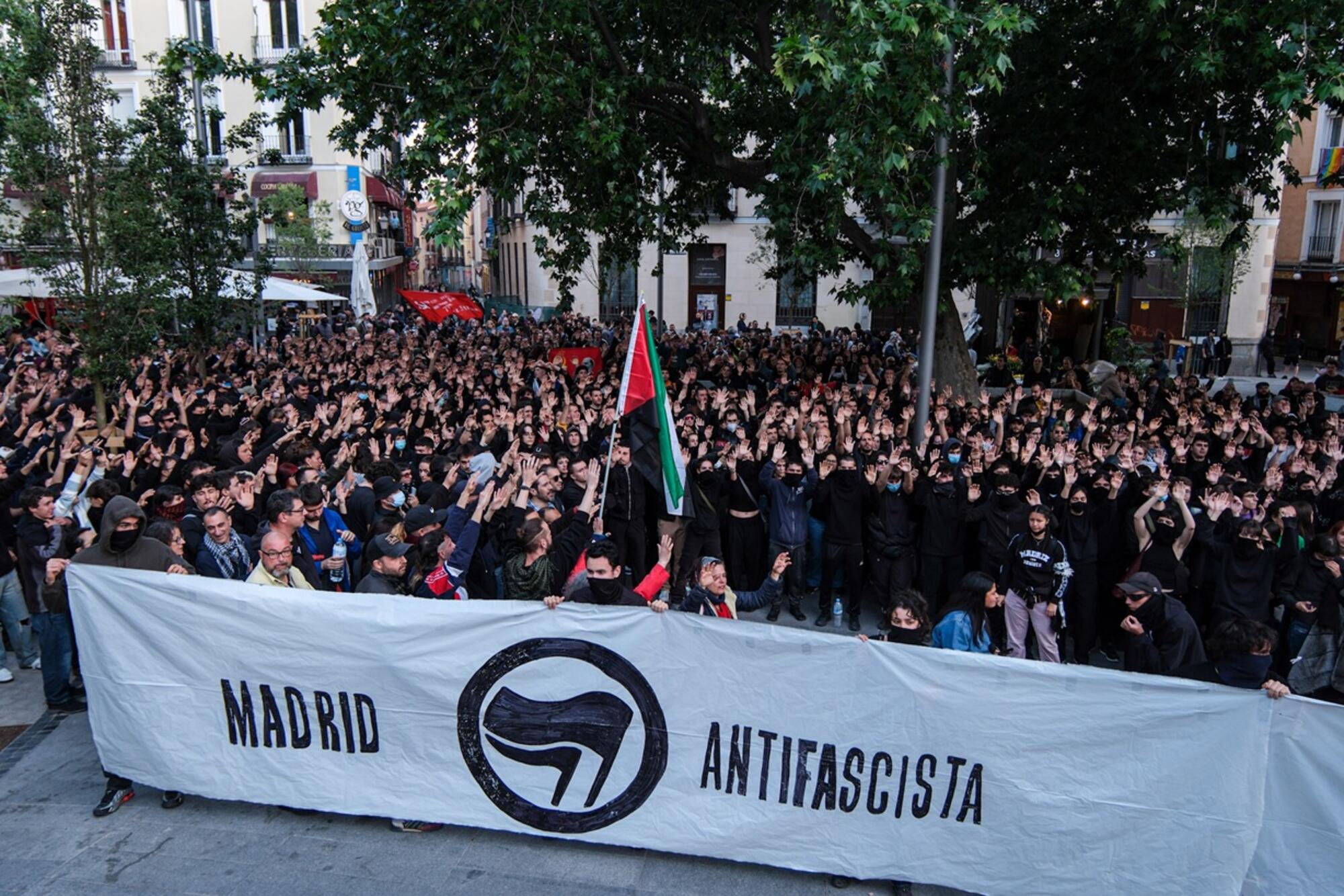 Concentración antifascista Lavapiés en protesta por manifestación de Falange - 1