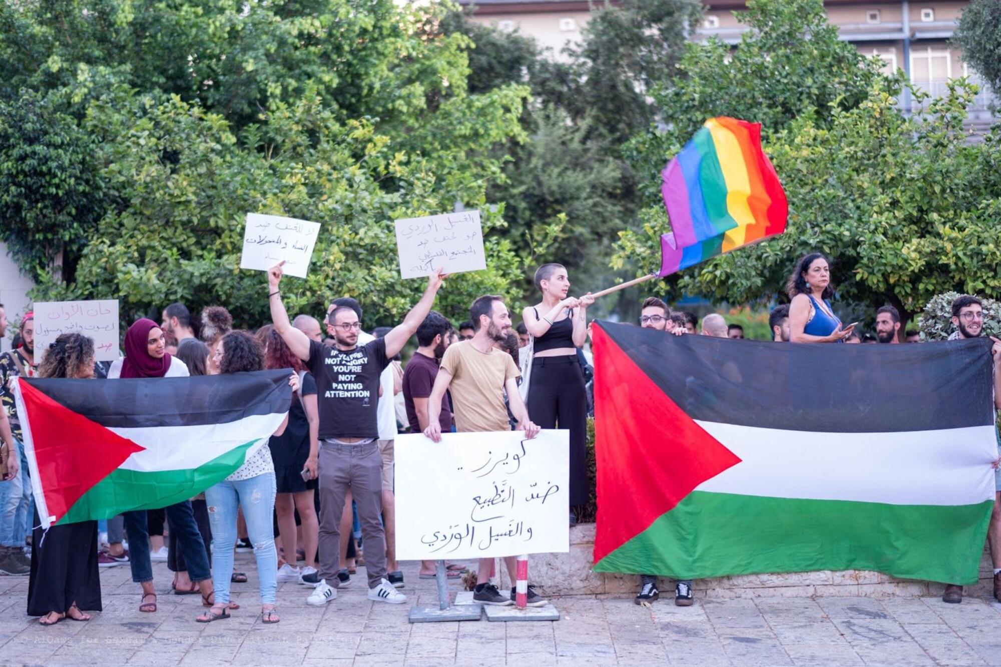 Palestina LGTBI manifestación