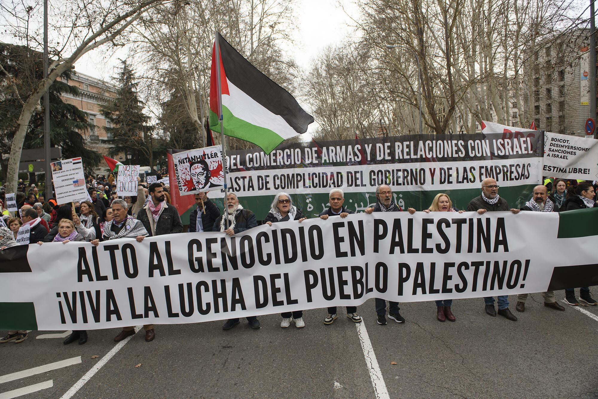 Manifestación Palestina Madrid 25 Febrero 2024 1