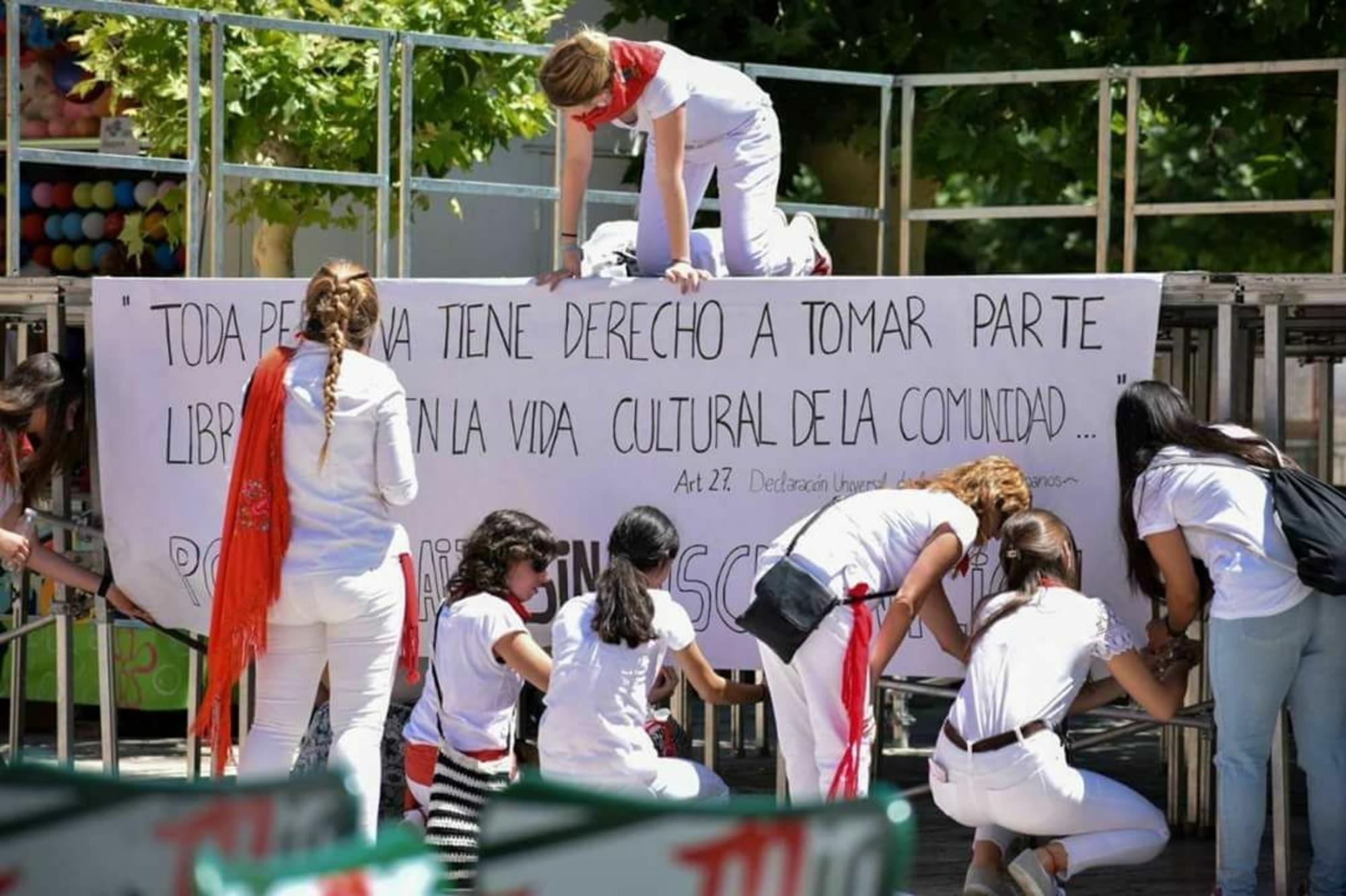 Protesta de mujeres en Cervera