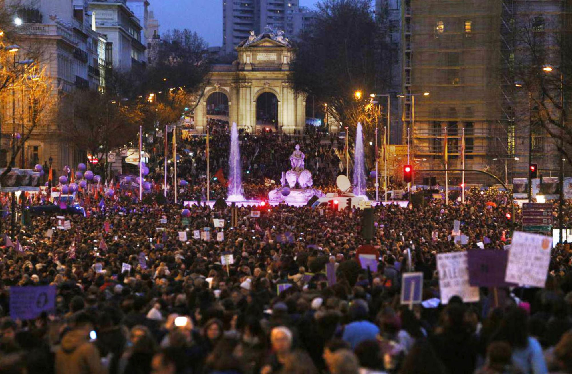 Manifestación 8M Cibeles