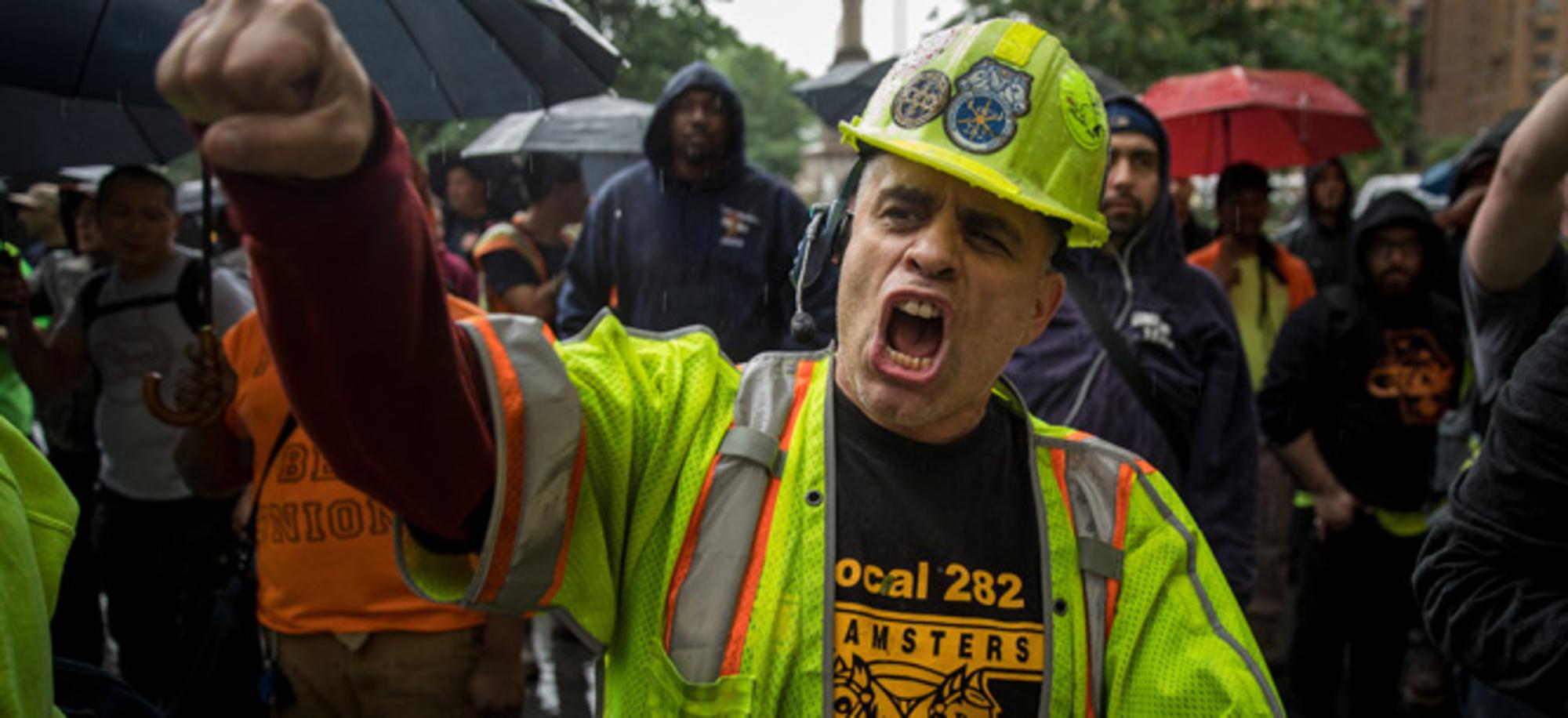 Protesta construcción en Nueva York