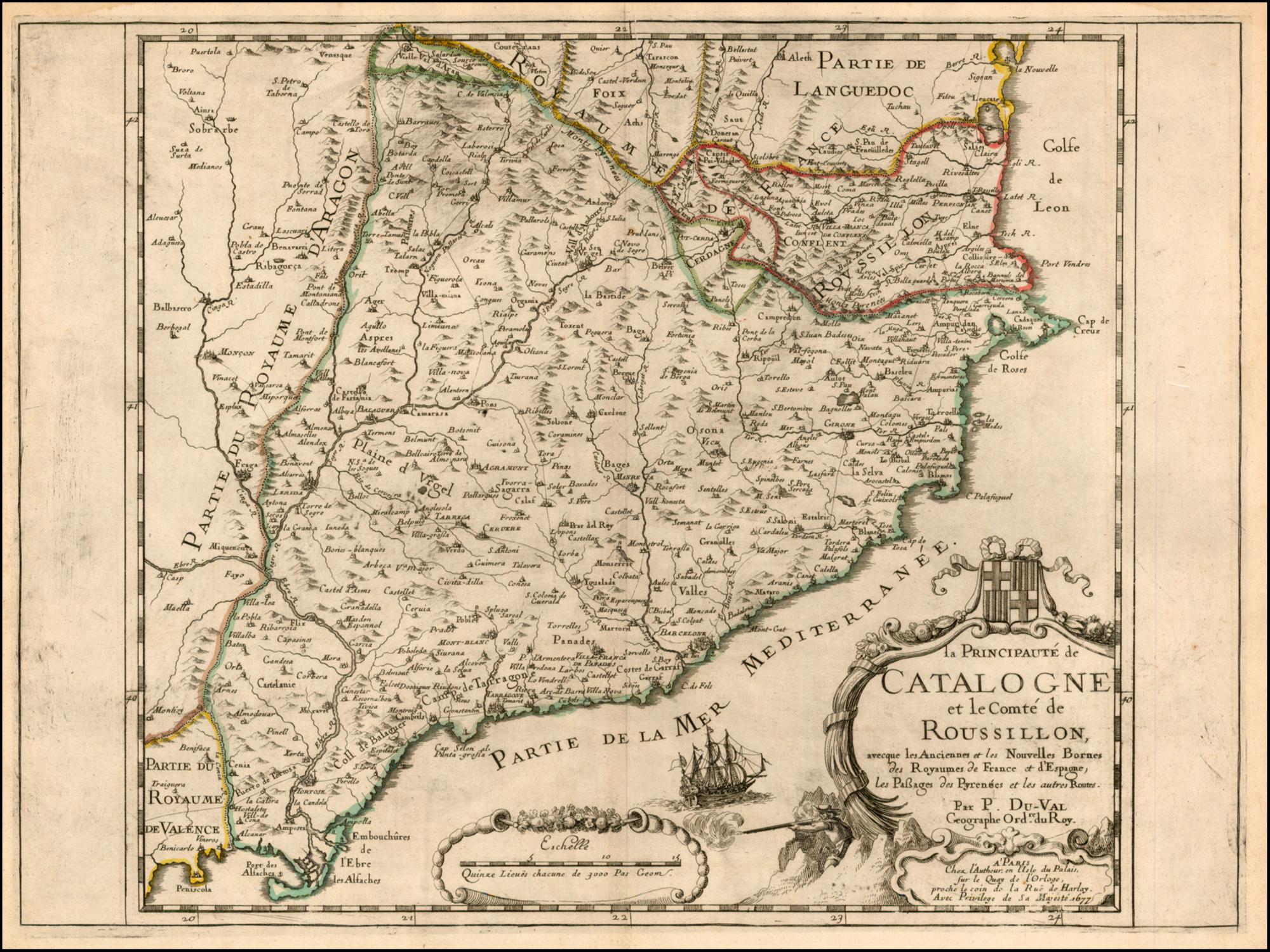 Mapa del Principado de Cataluña