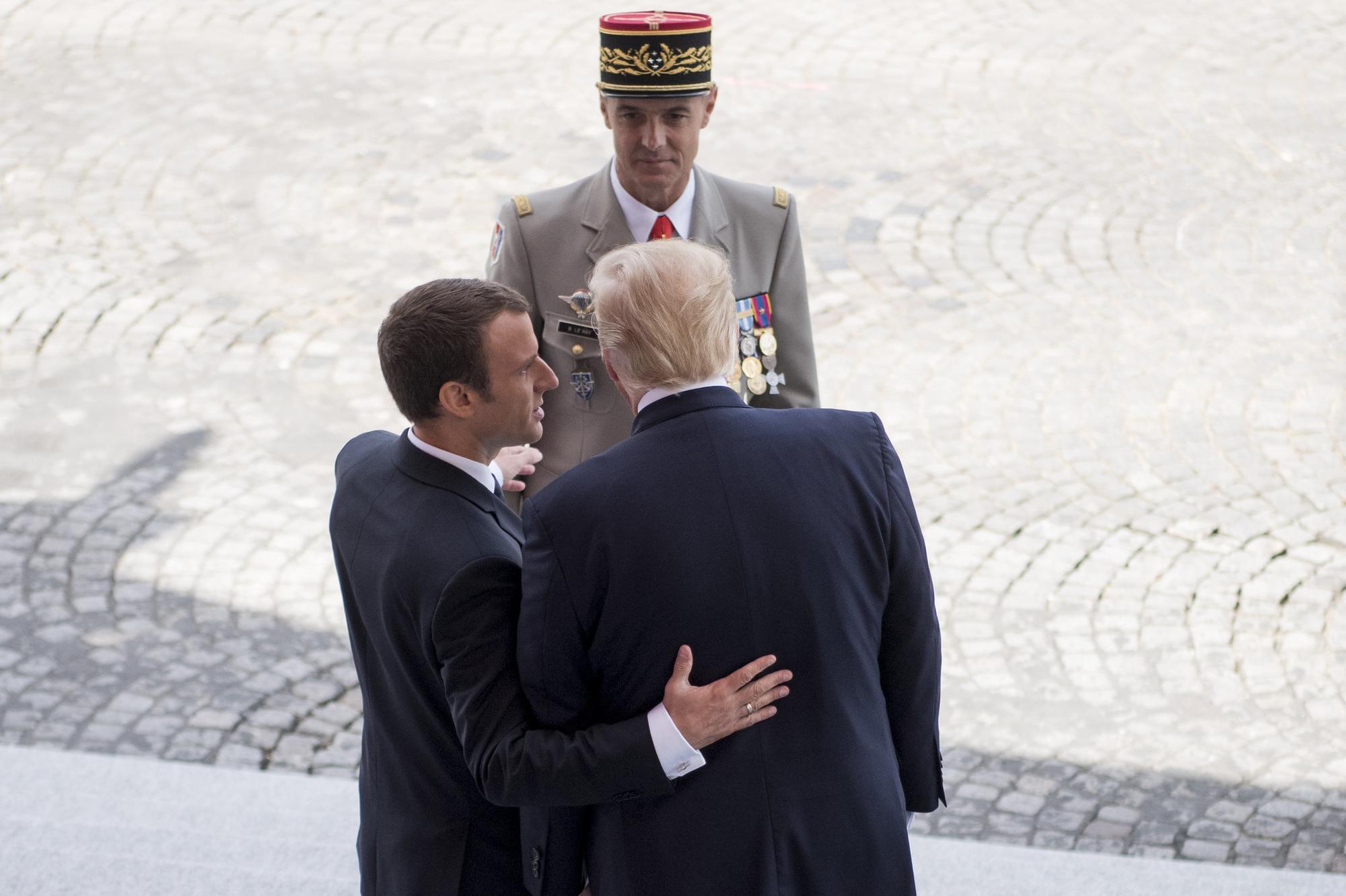 Emmanuel Macron y Donald Trump.