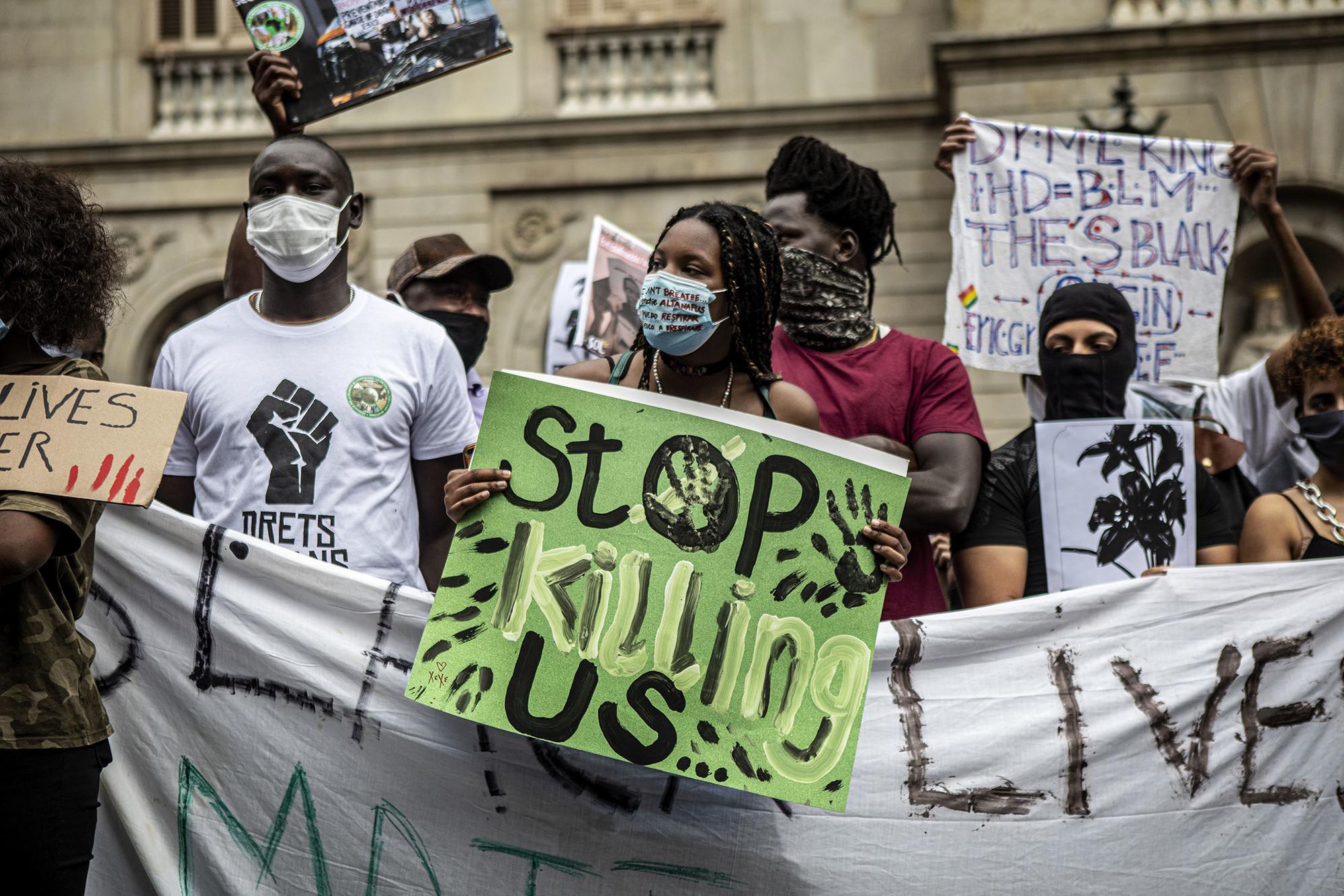 Concentracion Black Lives Matter Barcelona