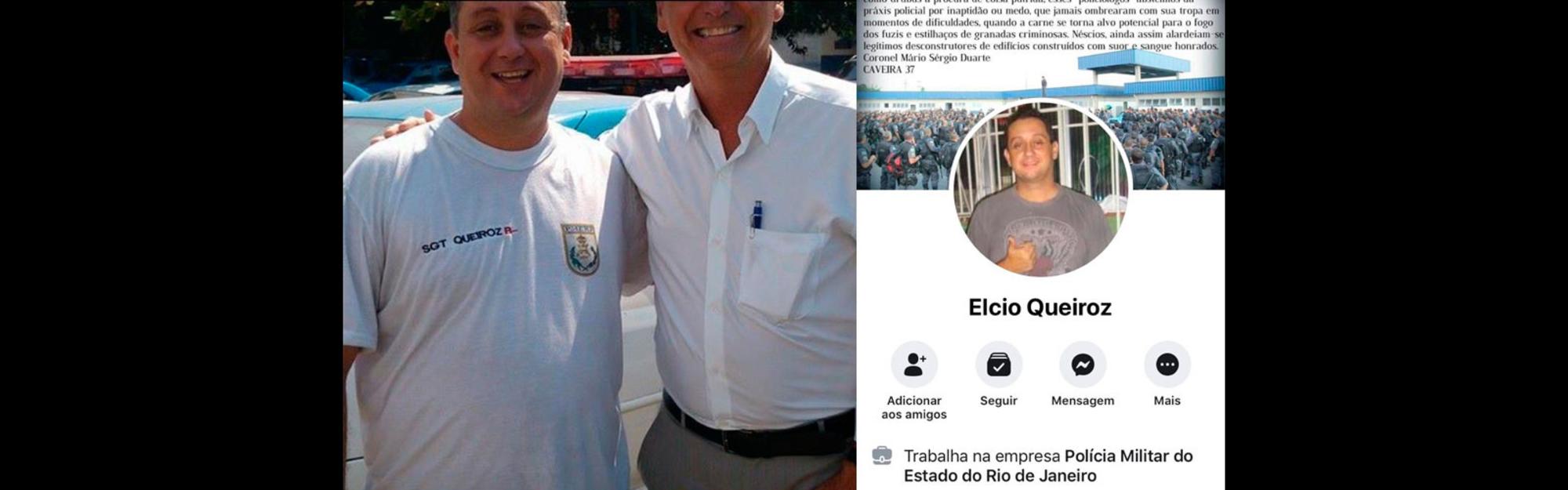 Foto de Élcio Vieira de Queiroz y Jair Bolsonaro