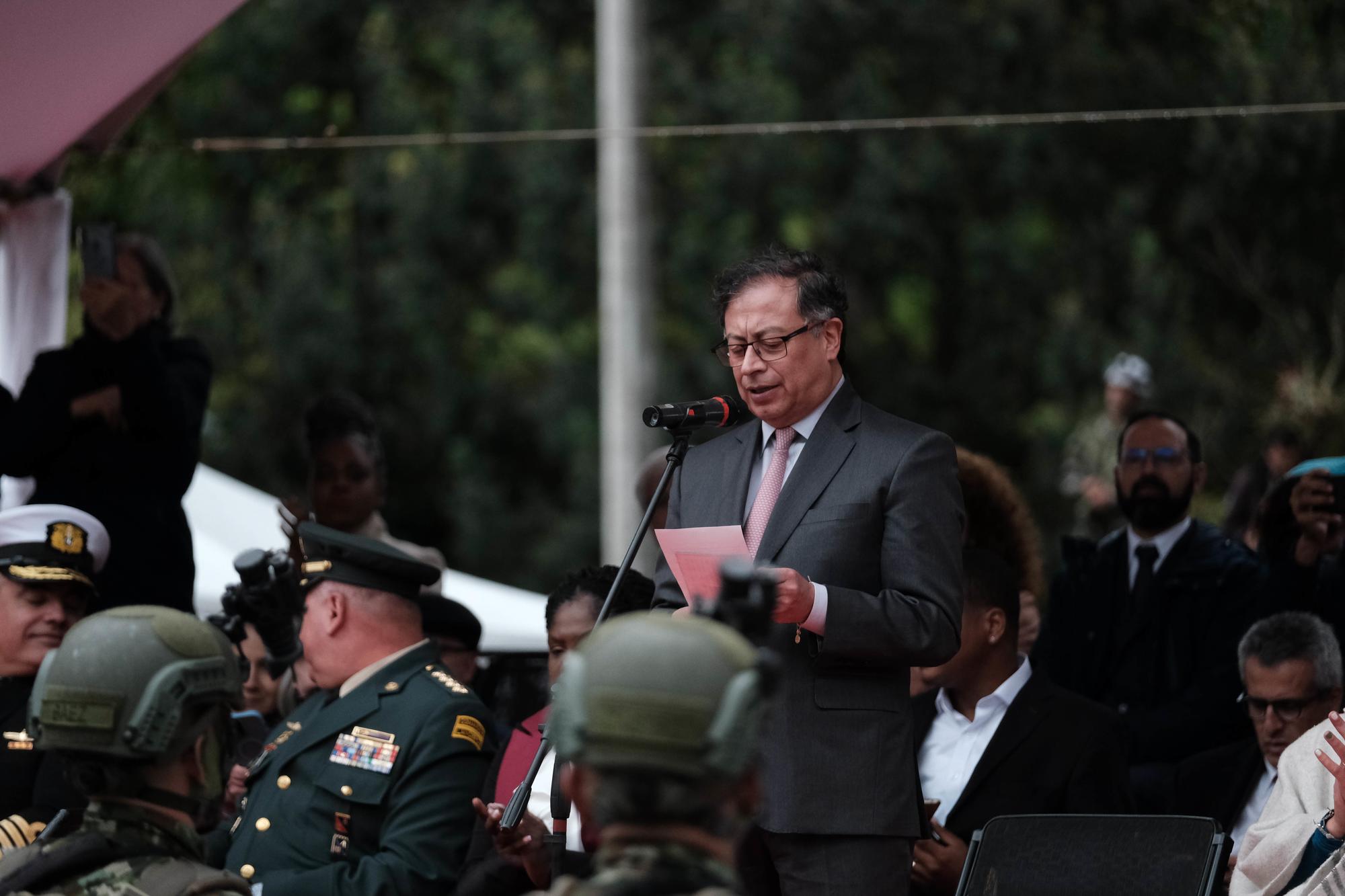Conmemoración del primer año de Gobierno de Gustavo Petro y de la Batalla de Boyaca. Autoría: Andrea Puentes - Presidencia