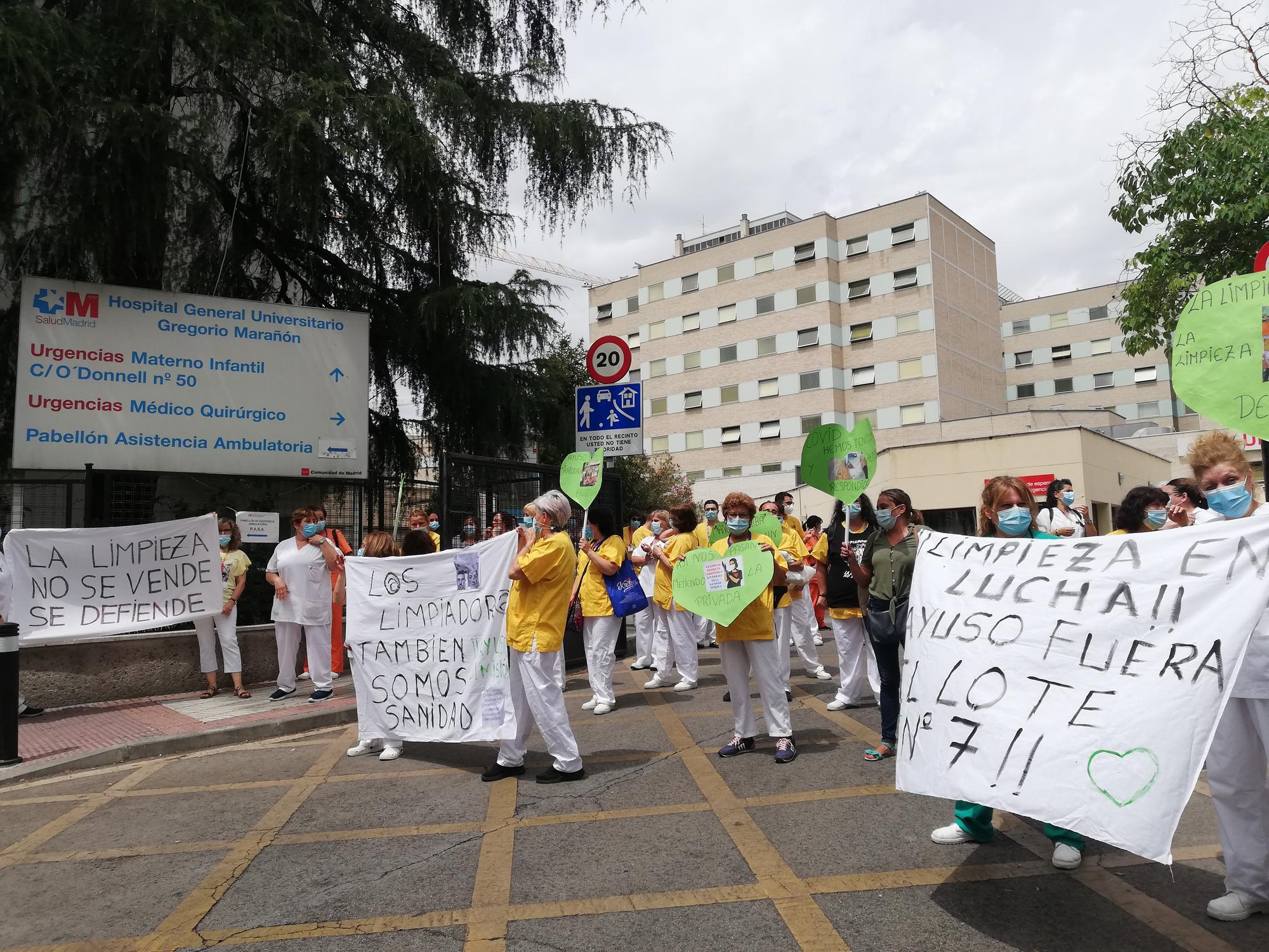 Limpiadoras Hospital Gregorio Marañón 2