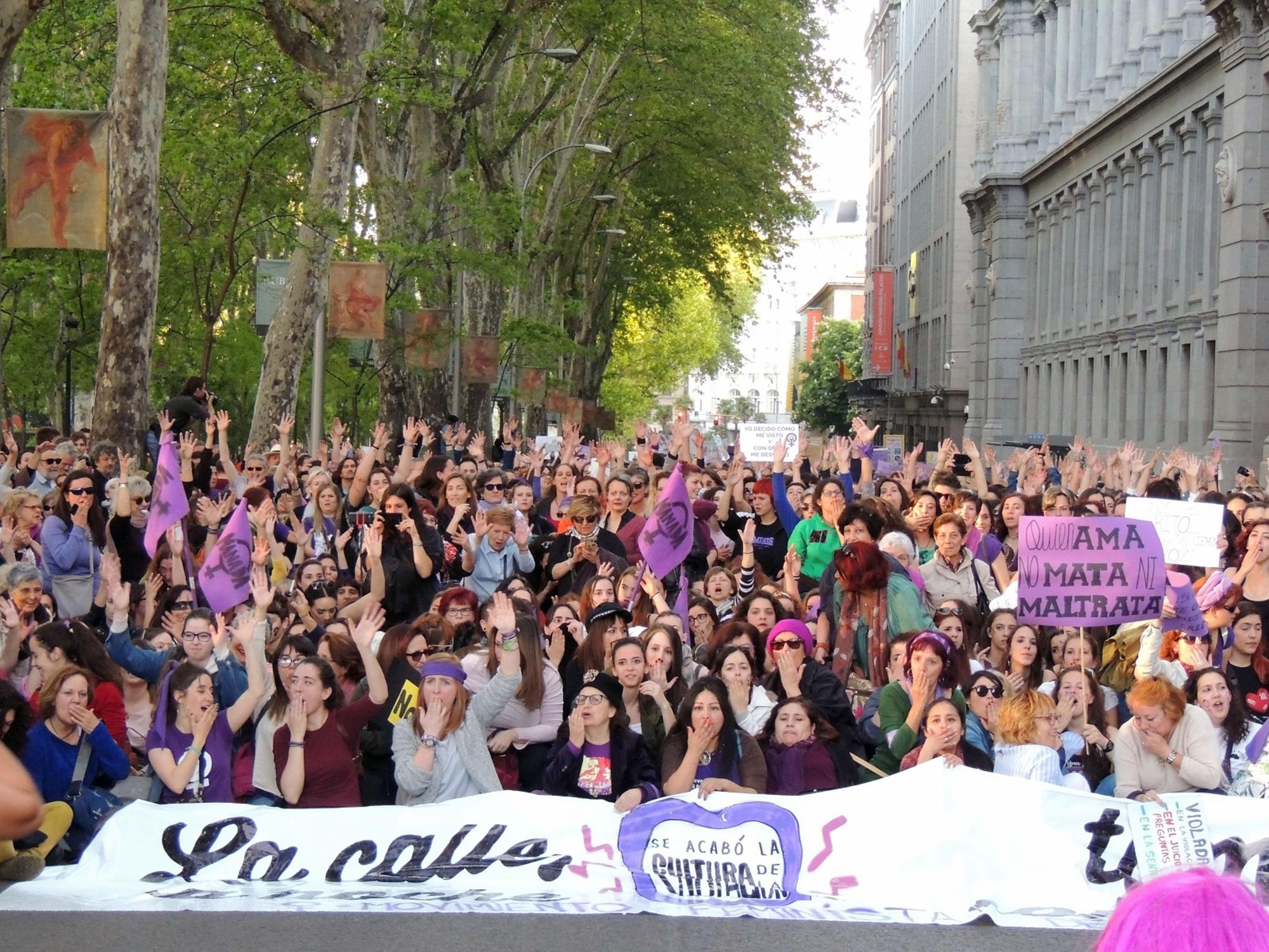 Manifestación feminista manada ela 3