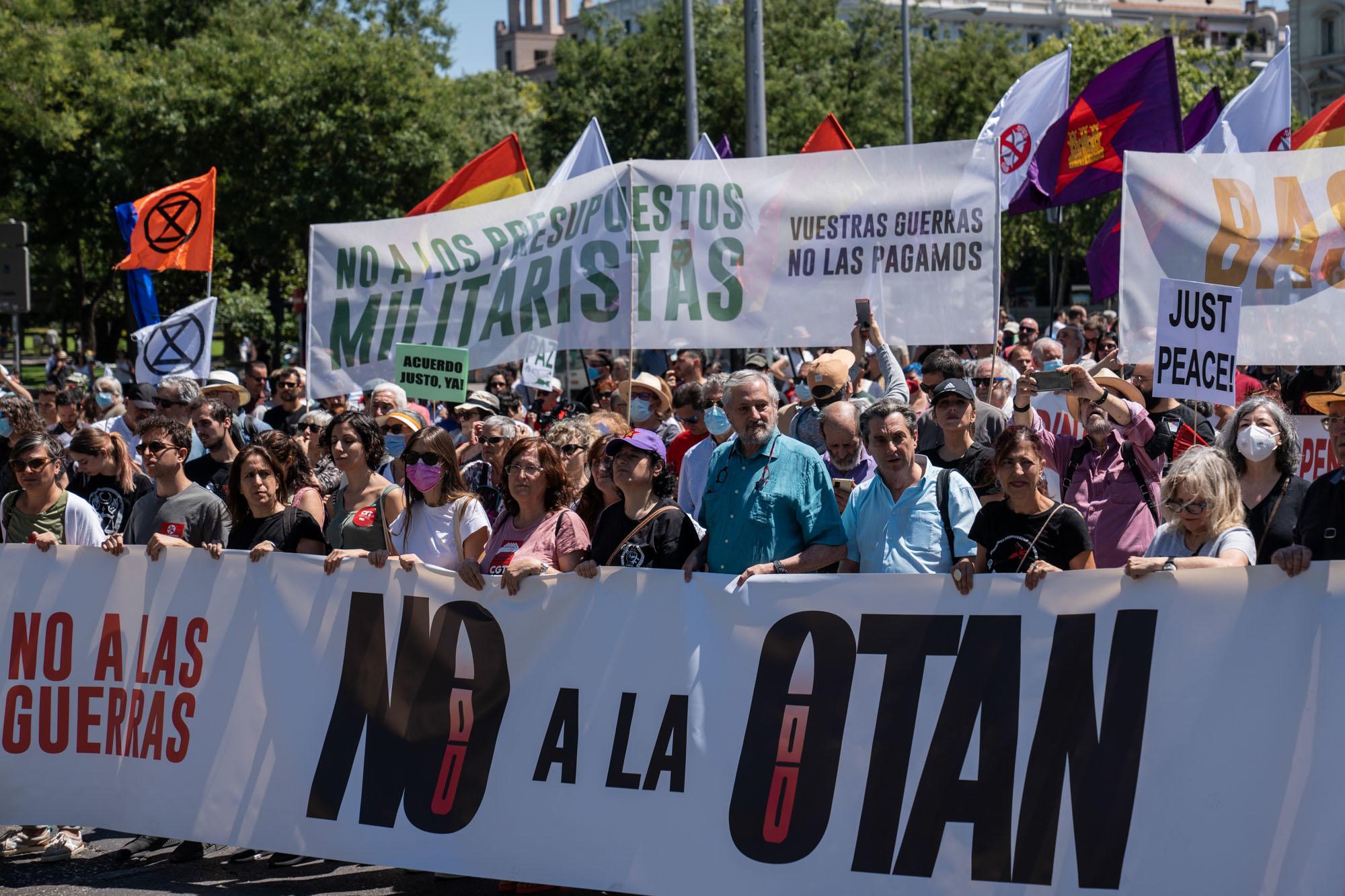 Manifestación contra la cumbre de la OTAN en Madrid - 20