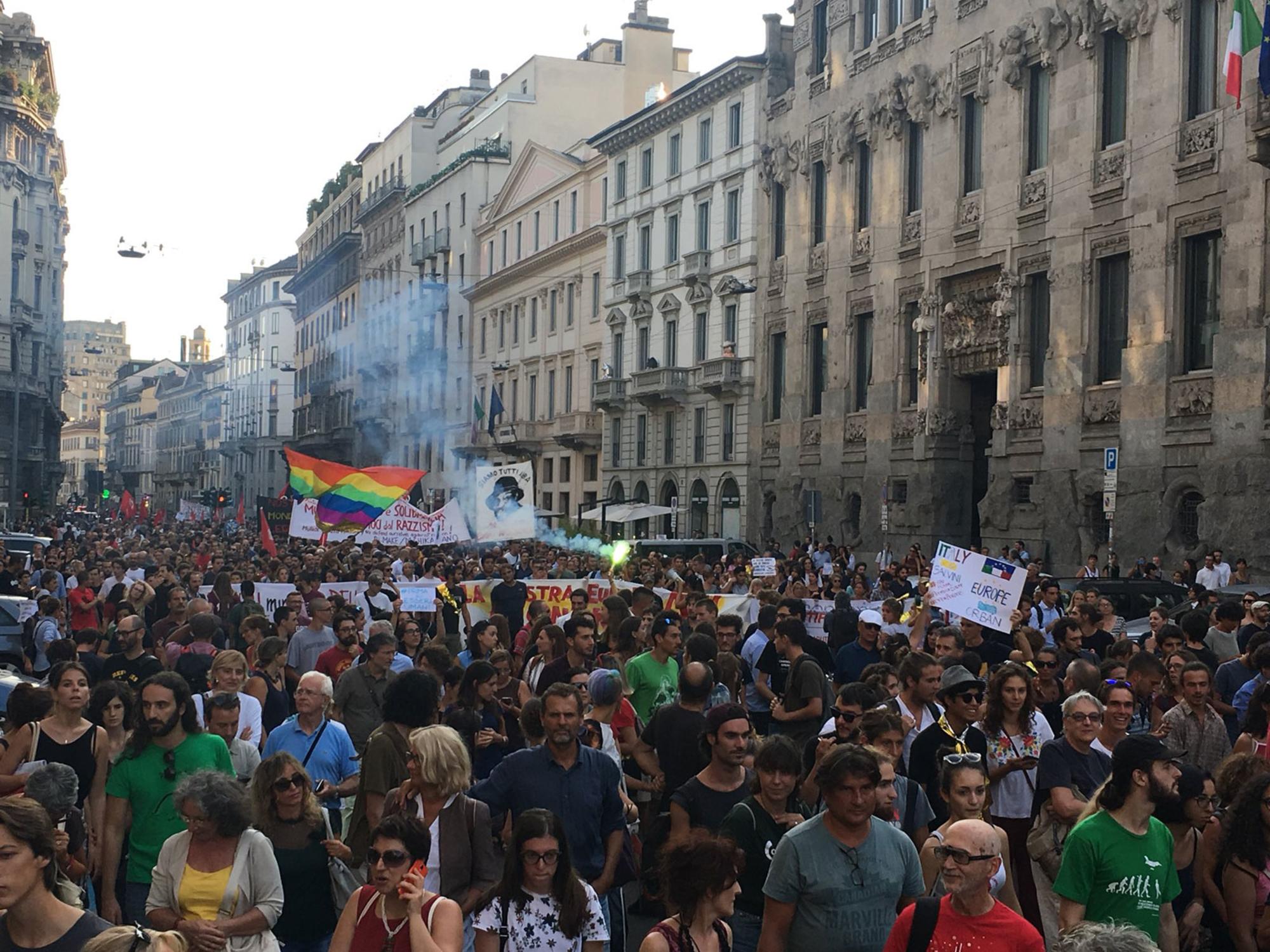 Milán -manifestación antirracista