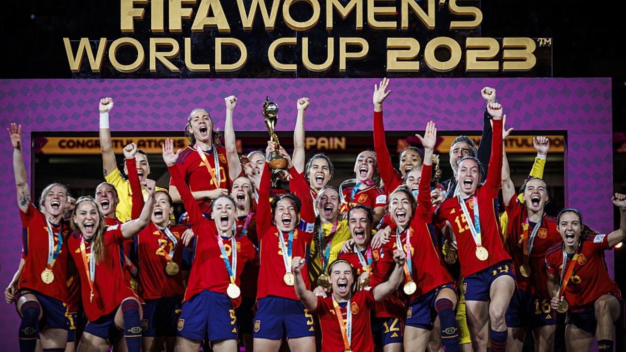 La selección femenina de fútbol celebra la victoria en el Mundial 2023