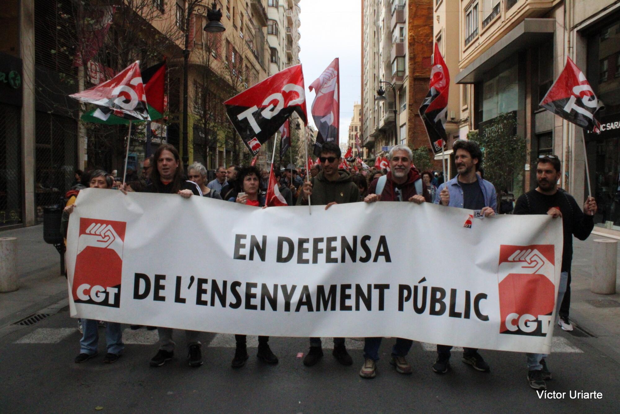 Huelga educativa pais valencia