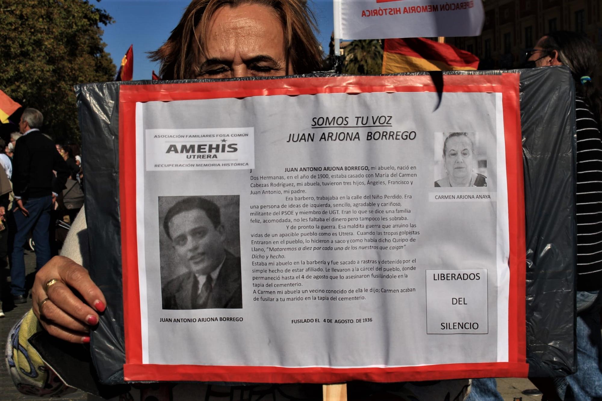 Manifiestación memorialista Andalucía 4