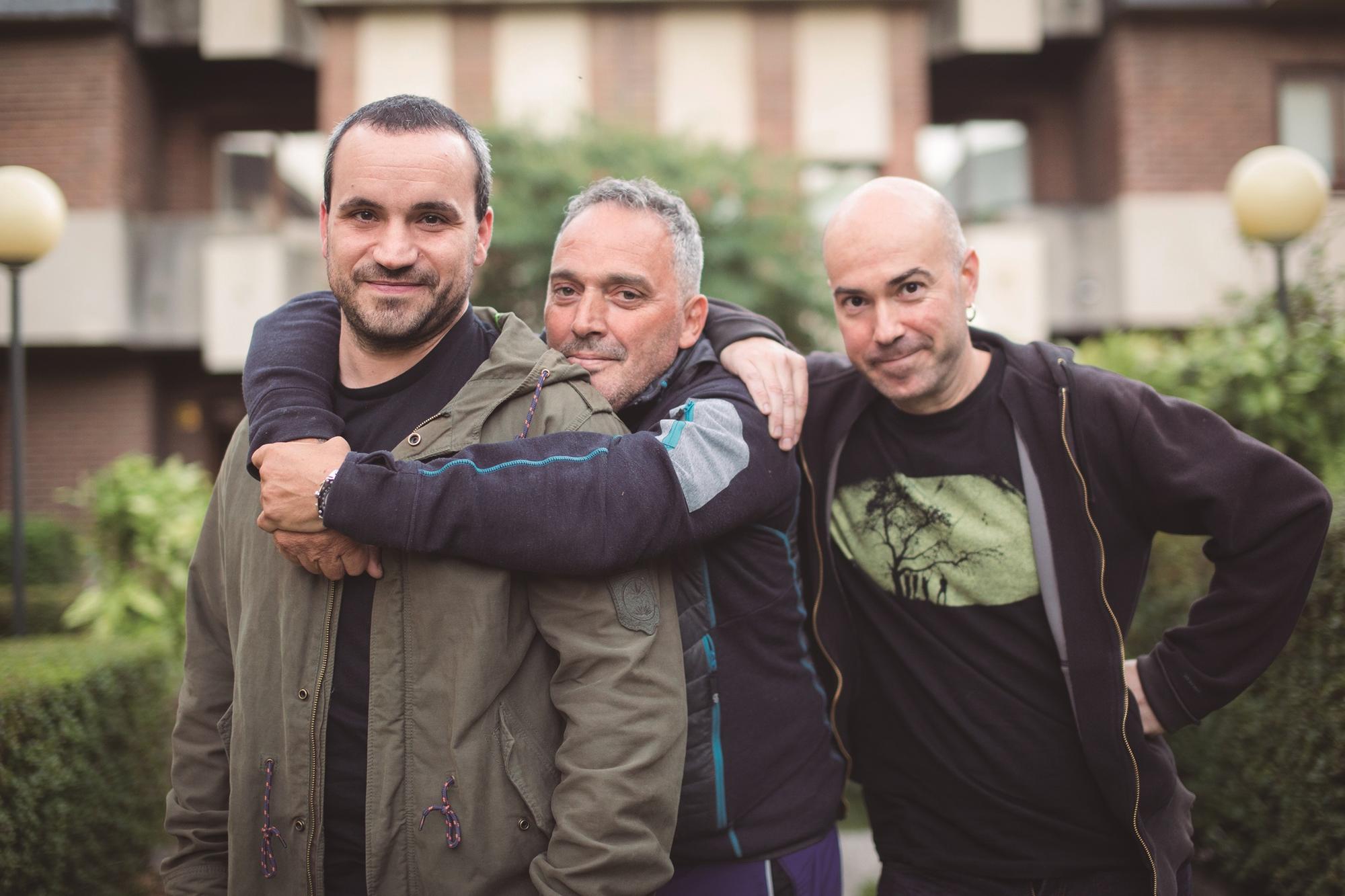 Asier Otxoa, Santi Cobos y Gorka Lazkano 