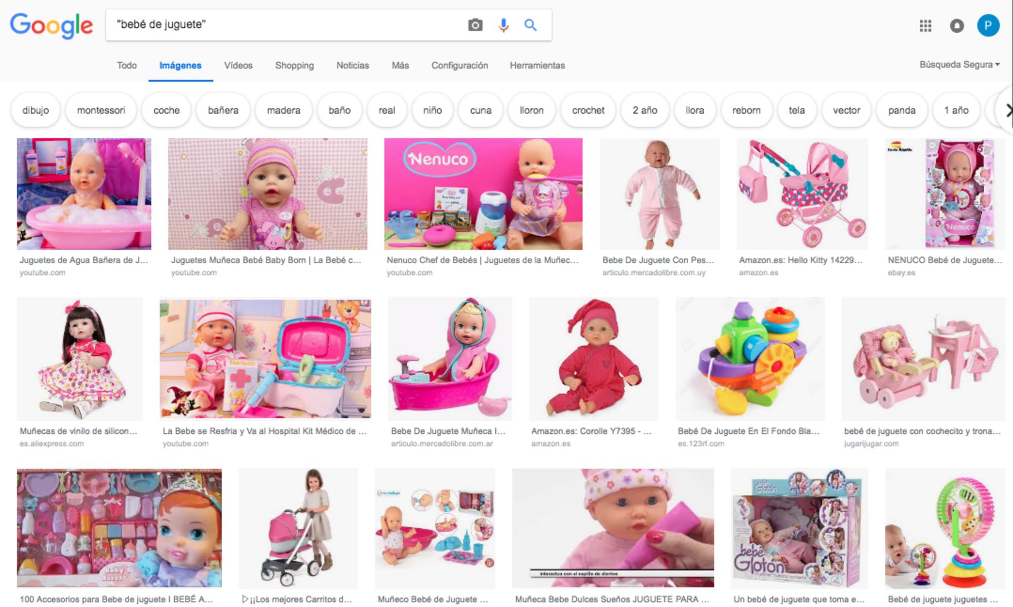 Búsqueda Bebé Juguete Google