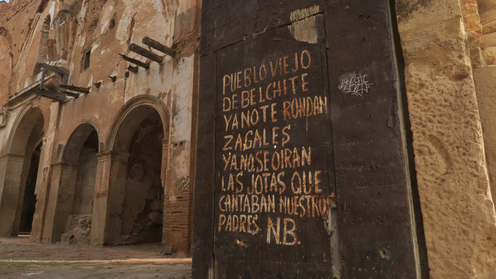 Pintada en Belchite