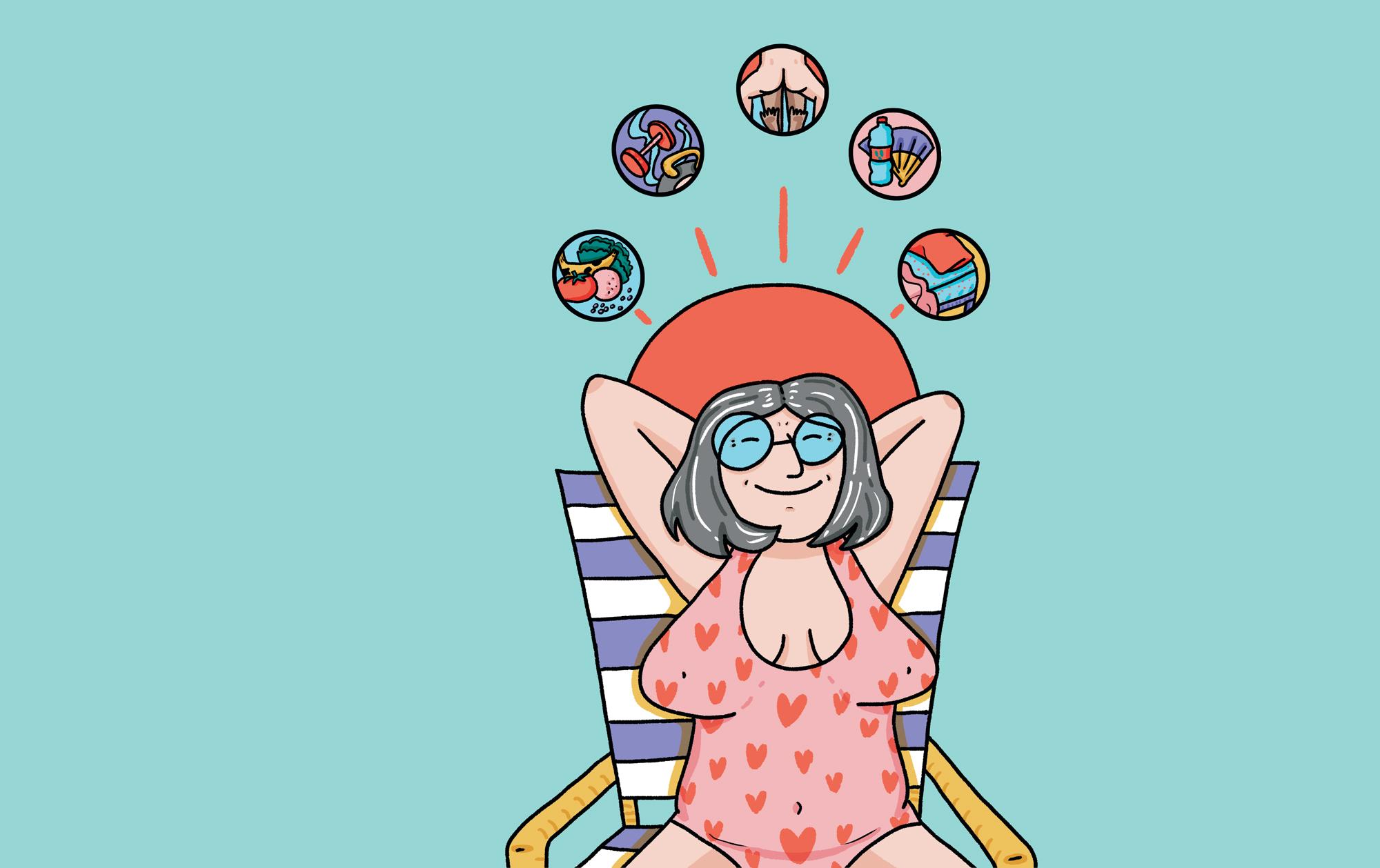 Trimestral 70 ilustración Grillante consultorio salud sexual