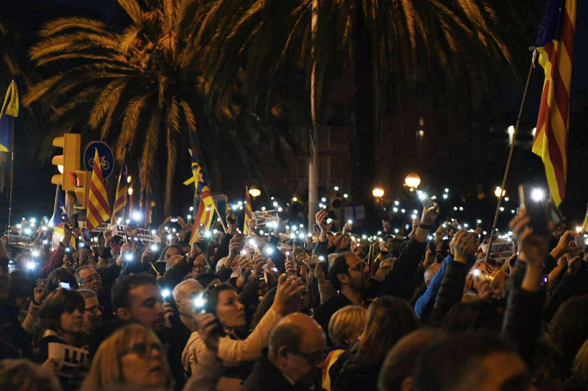 Barcelona 11 de noviembre manifestacion presos politicos barcelona