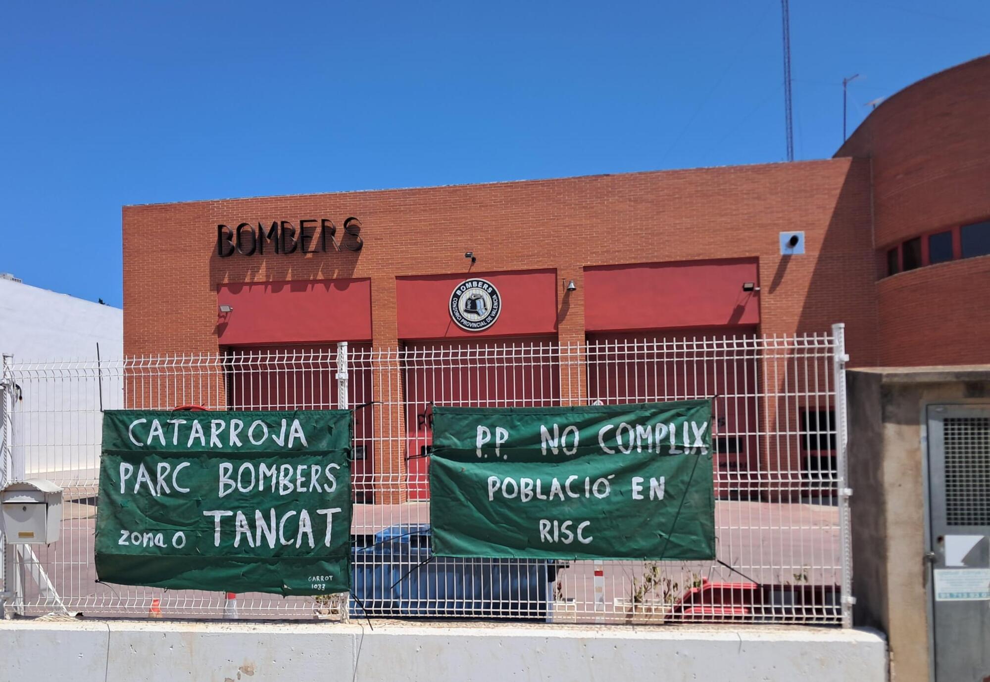 Huelga celo bomberos valencia parque catarroja
