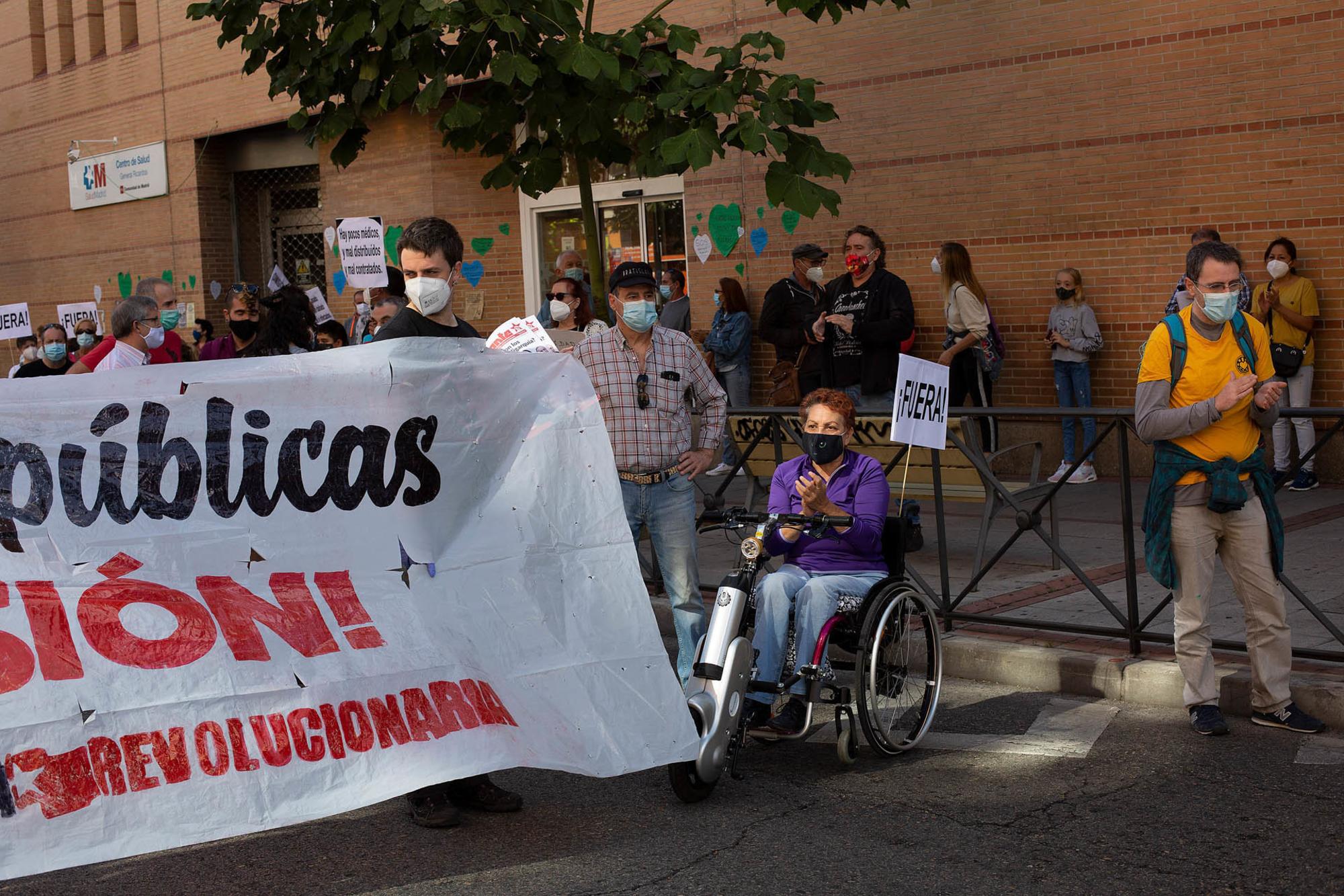 Manifestación contra la "segregación de clase" en Carabanchel, el domingo 27 de septiembre de 2020. - 3