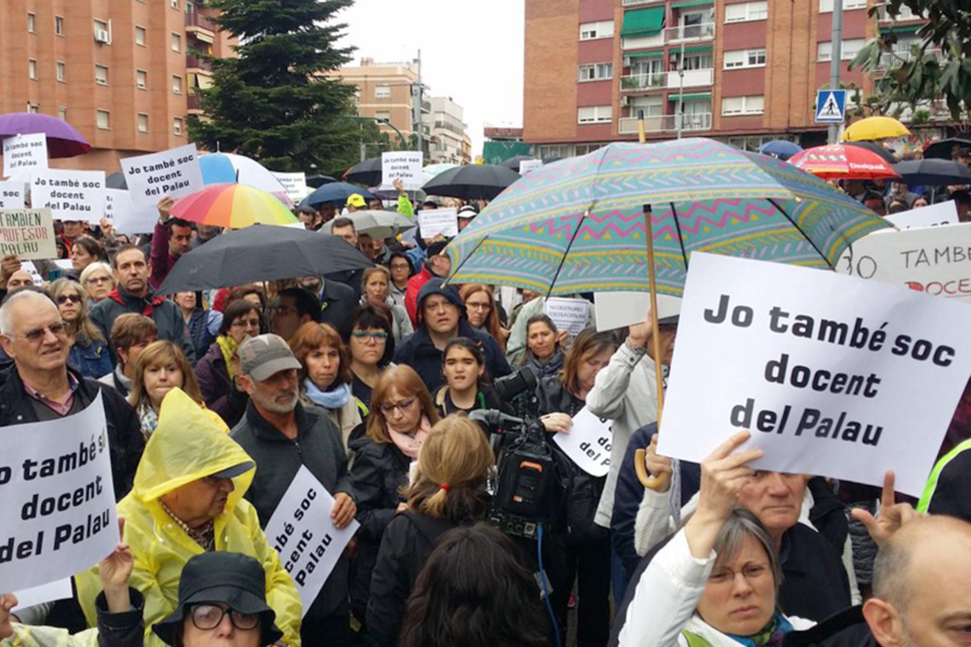 Manifestación apoyo IES El Palau de Sant Andreu de la Barca