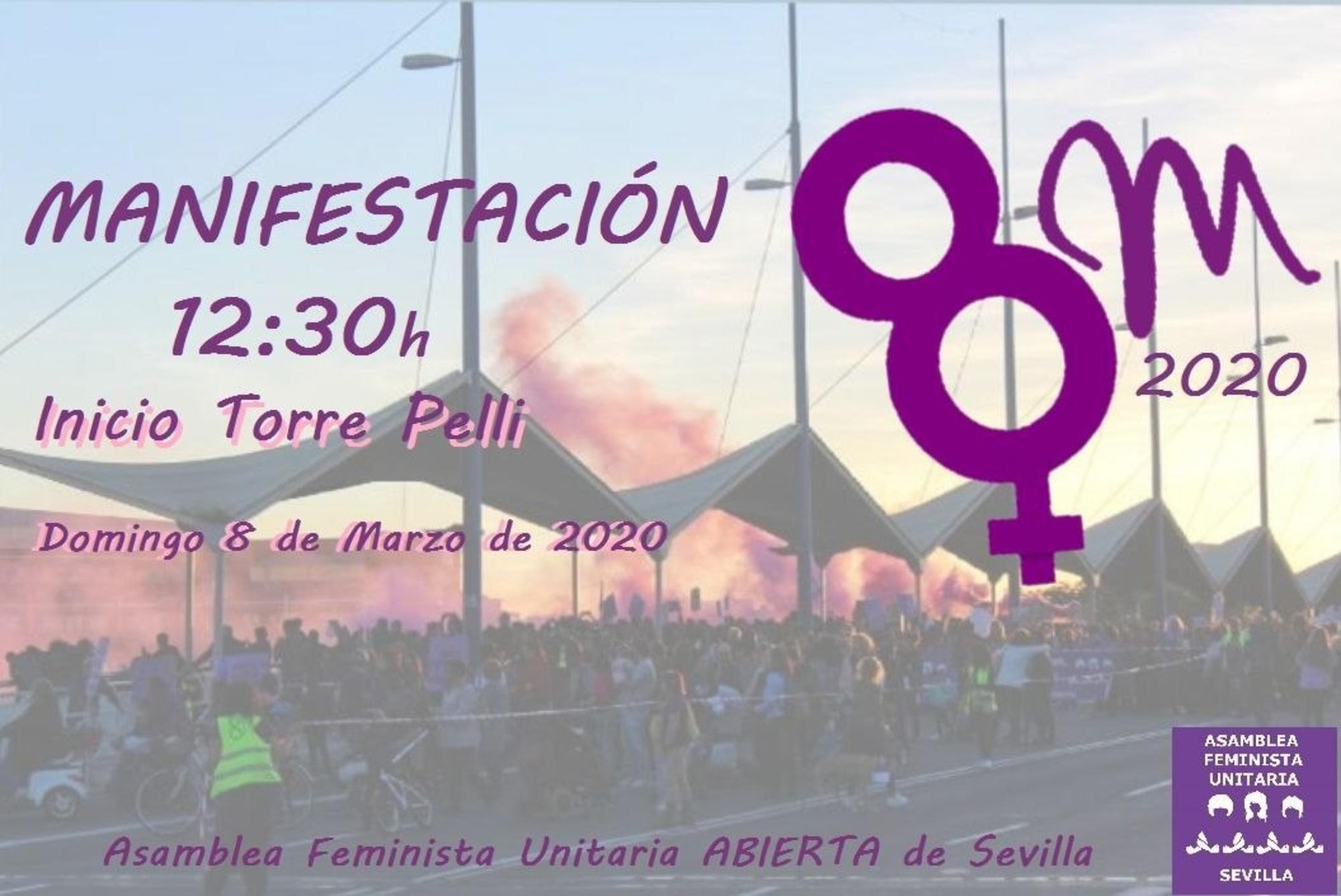 Cartel 8M 2020 Sevilla