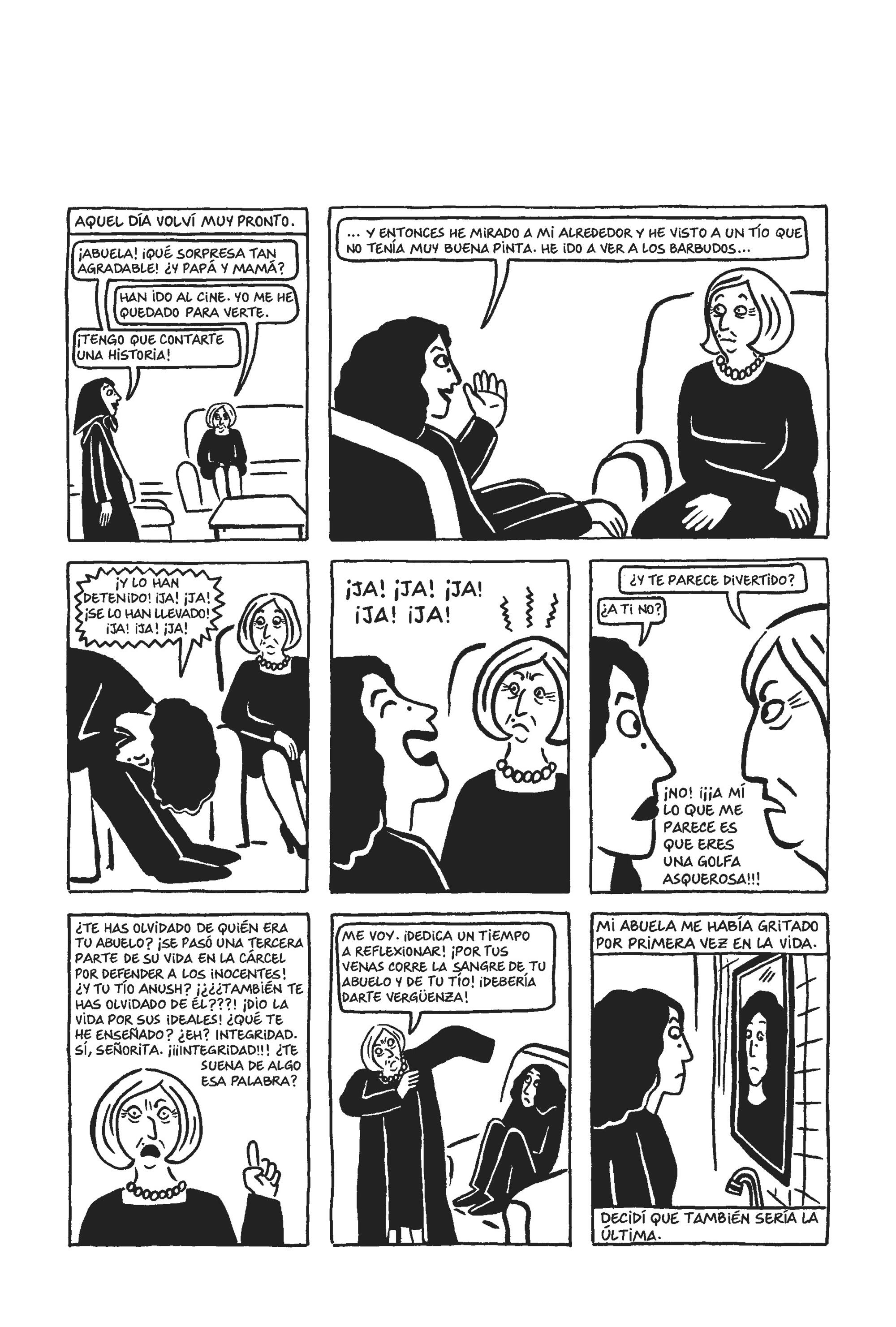 Página 300 de ‘Persépolis’ de Marjane Satrapi