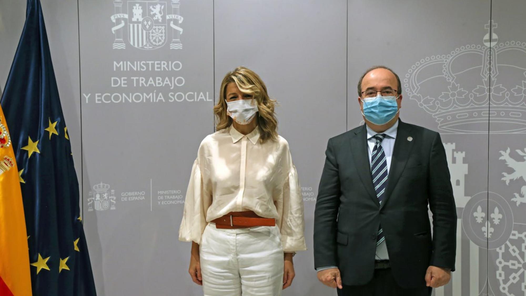 Yolanda Díaz y Miquel Iceta