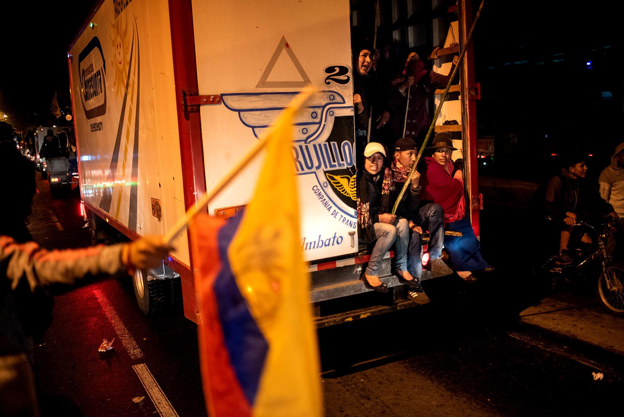 Paro nacional en Quito, Ecuador