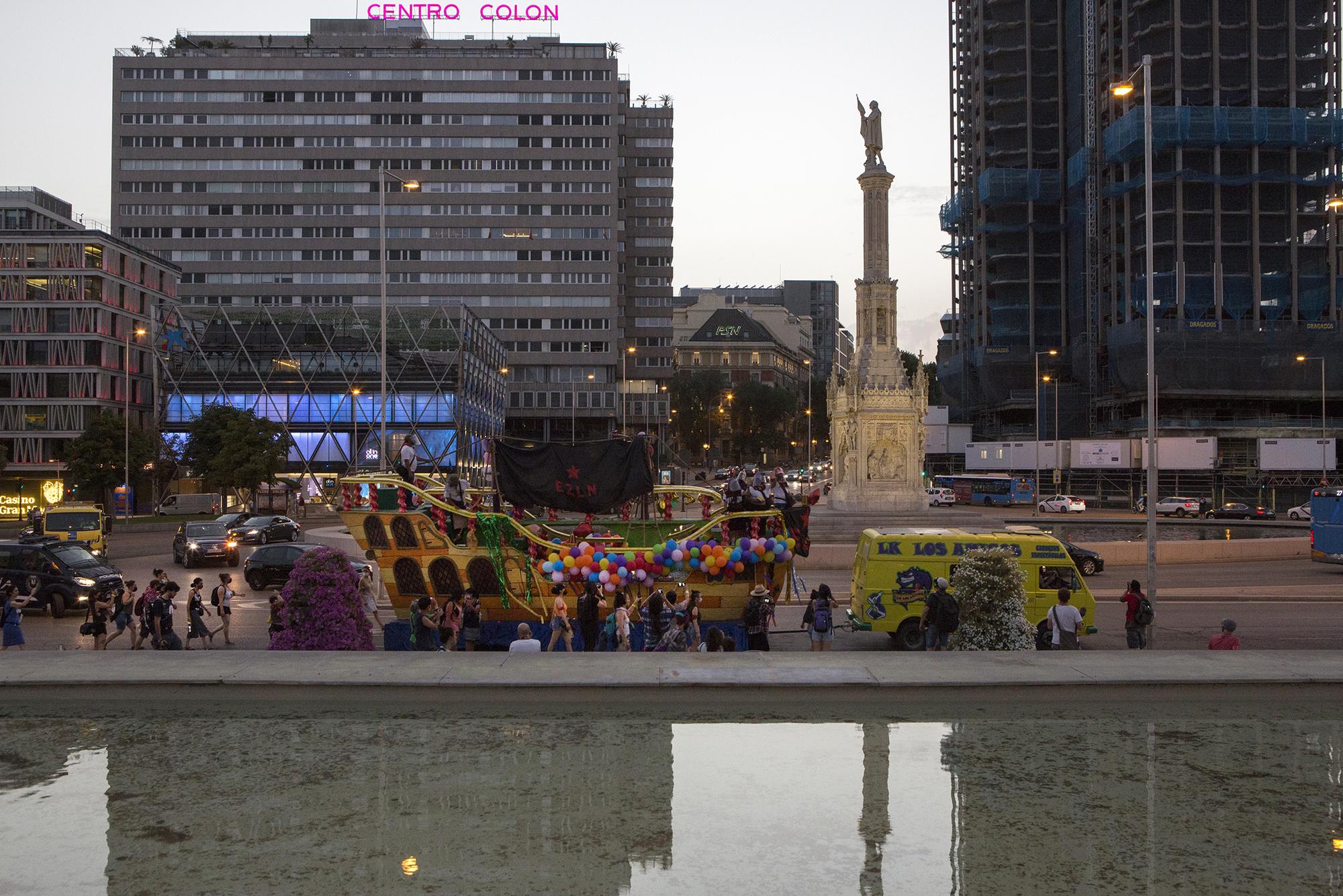 Zapatistas en Madrid, manifestación 13 de agosto 2021 - 8