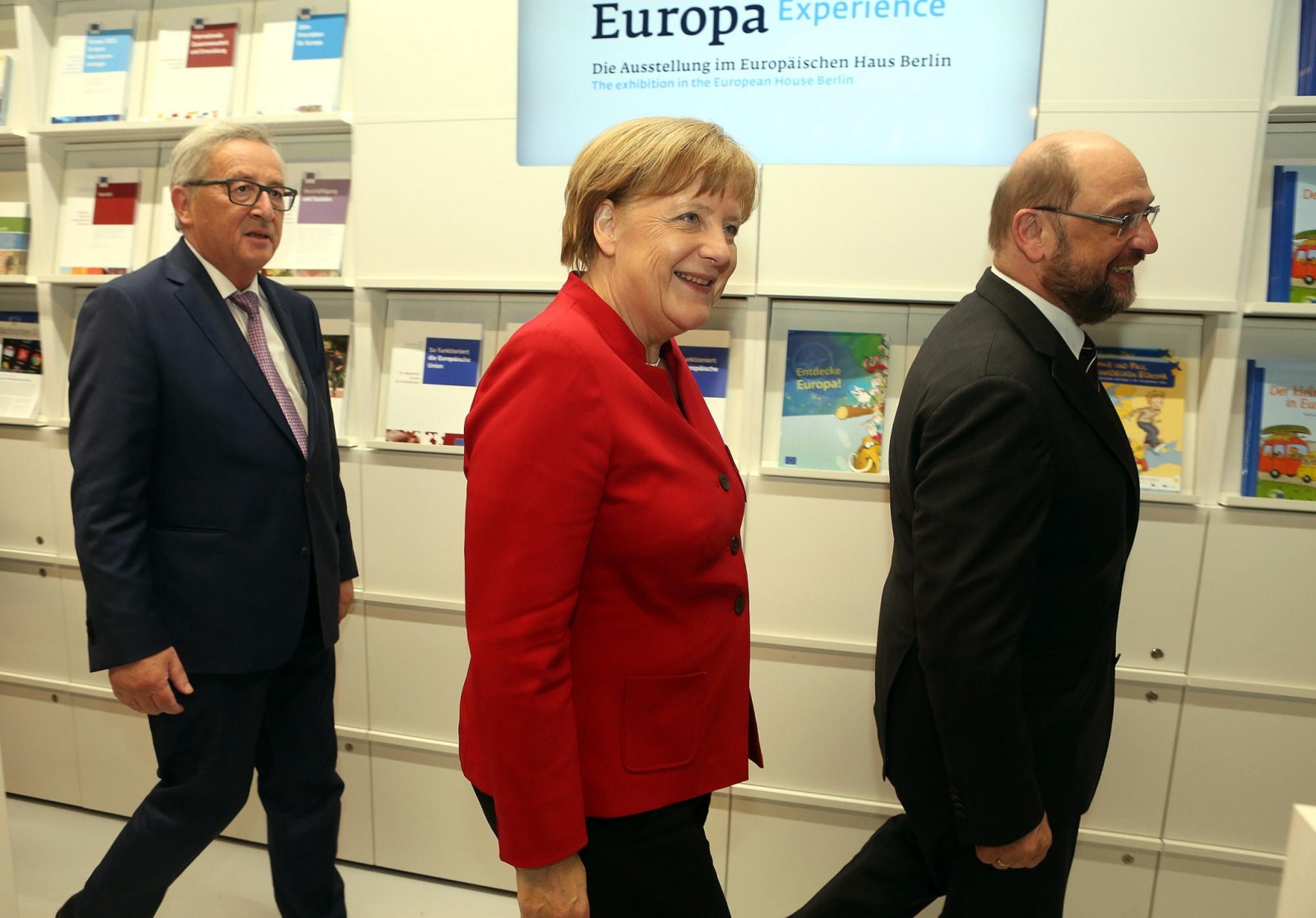 Alemania Merkel Schulz Juncker